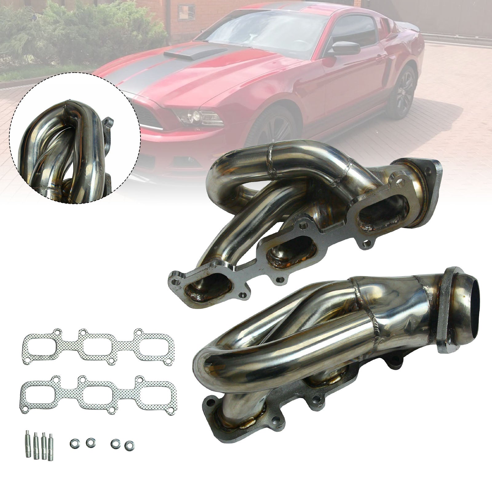 Kolekcjoner&Wydech ze stali nierdzewnej do Forda Mustanga 3.7L V6 2011-2015