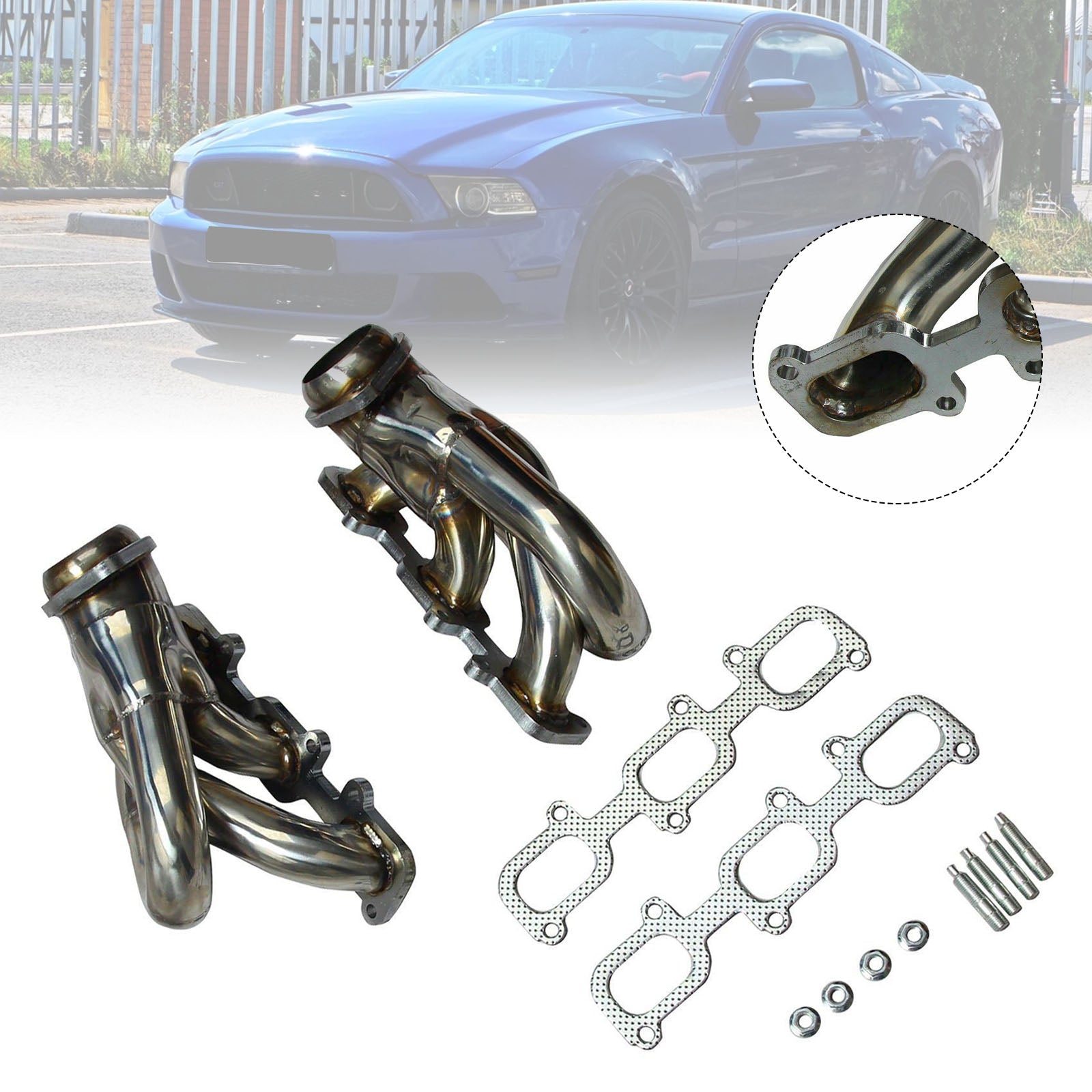Kolekcjoner&Wydech ze stali nierdzewnej do Forda Mustanga 3.7L V6 2011-2015