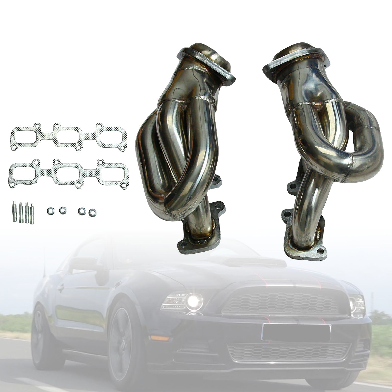 Kolekcjoner&Wydech ze stali nierdzewnej do Forda Mustanga 3.7L V6 2011-2015