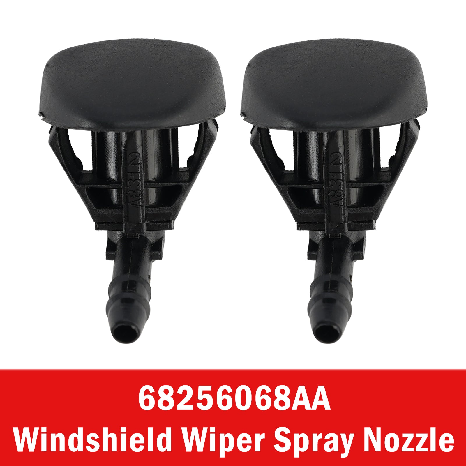 2 buses de lave-glace pour Jeep Renegade 2015-2020 (2 pièces) 68256068AA