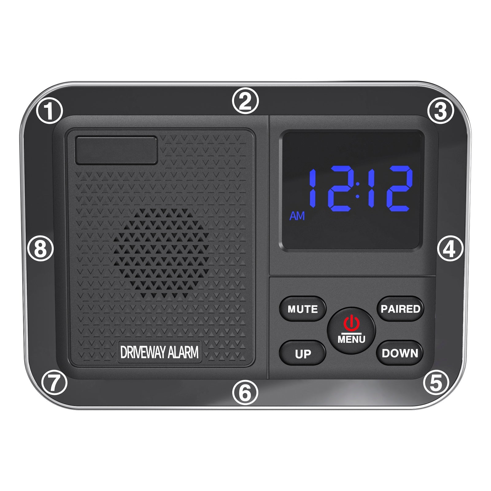 Alarme d'allée solaire extérieure infrarouge 800 m, antivol, induction, sans fil