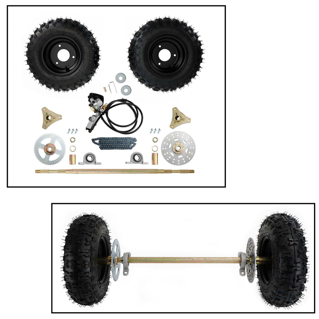 Quad Lock Auto Ausla Kit Pignoni Catena Go Kart, Gruppo ASSE Posteriore Live 29 Pollici Per Quad ATV Per Drift Trike E Go Kart Go Kart A Motore - Foto 9
