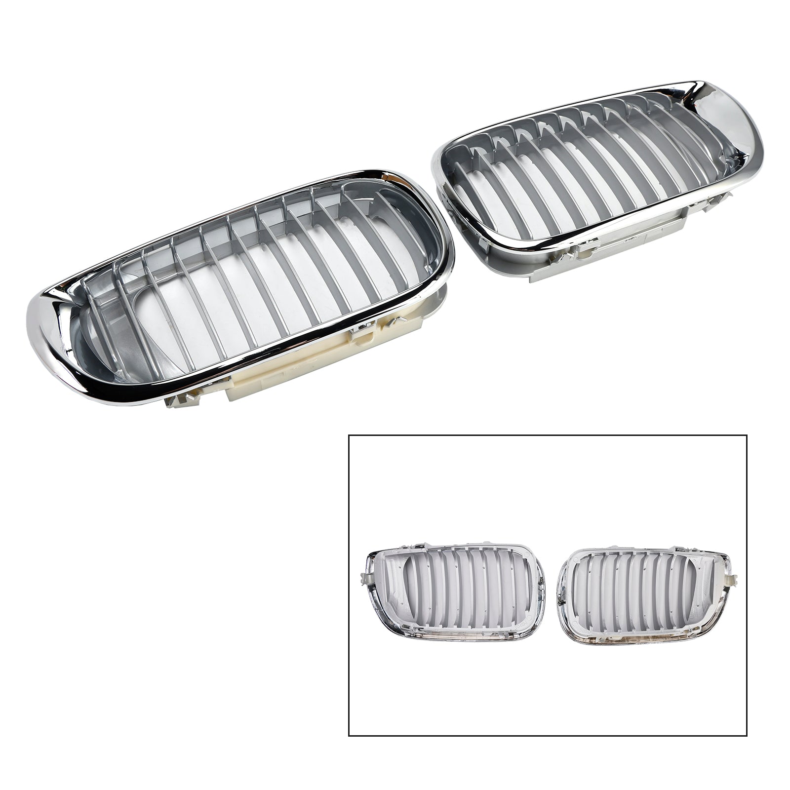 Grille de calandre avant chromée pour BMW E46 Série 3 4 portes 2002-2005