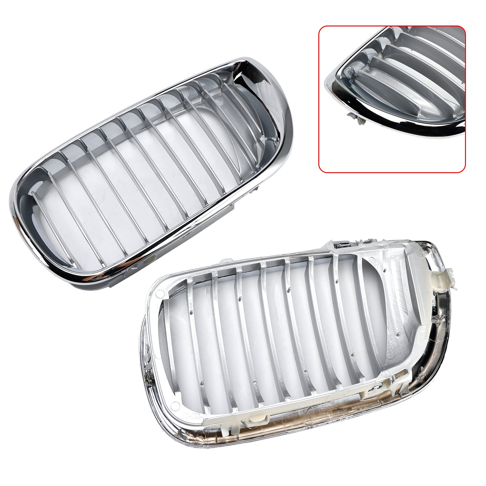Grille de calandre avant chromée pour BMW E46 Série 3 4 portes 2002-2005