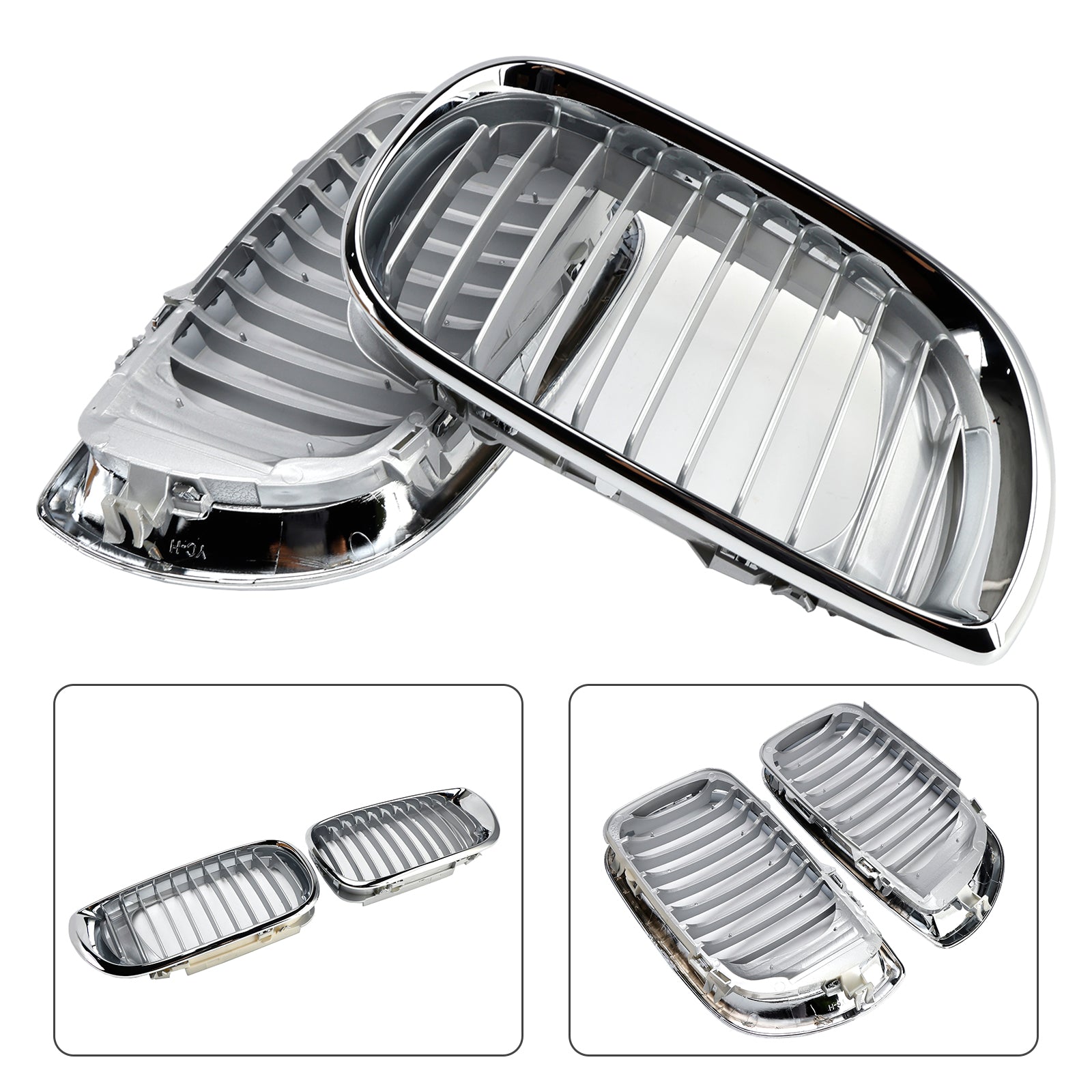 Grille de calandre avant chromée pour BMW E46 Série 3 4 portes 2002-2005