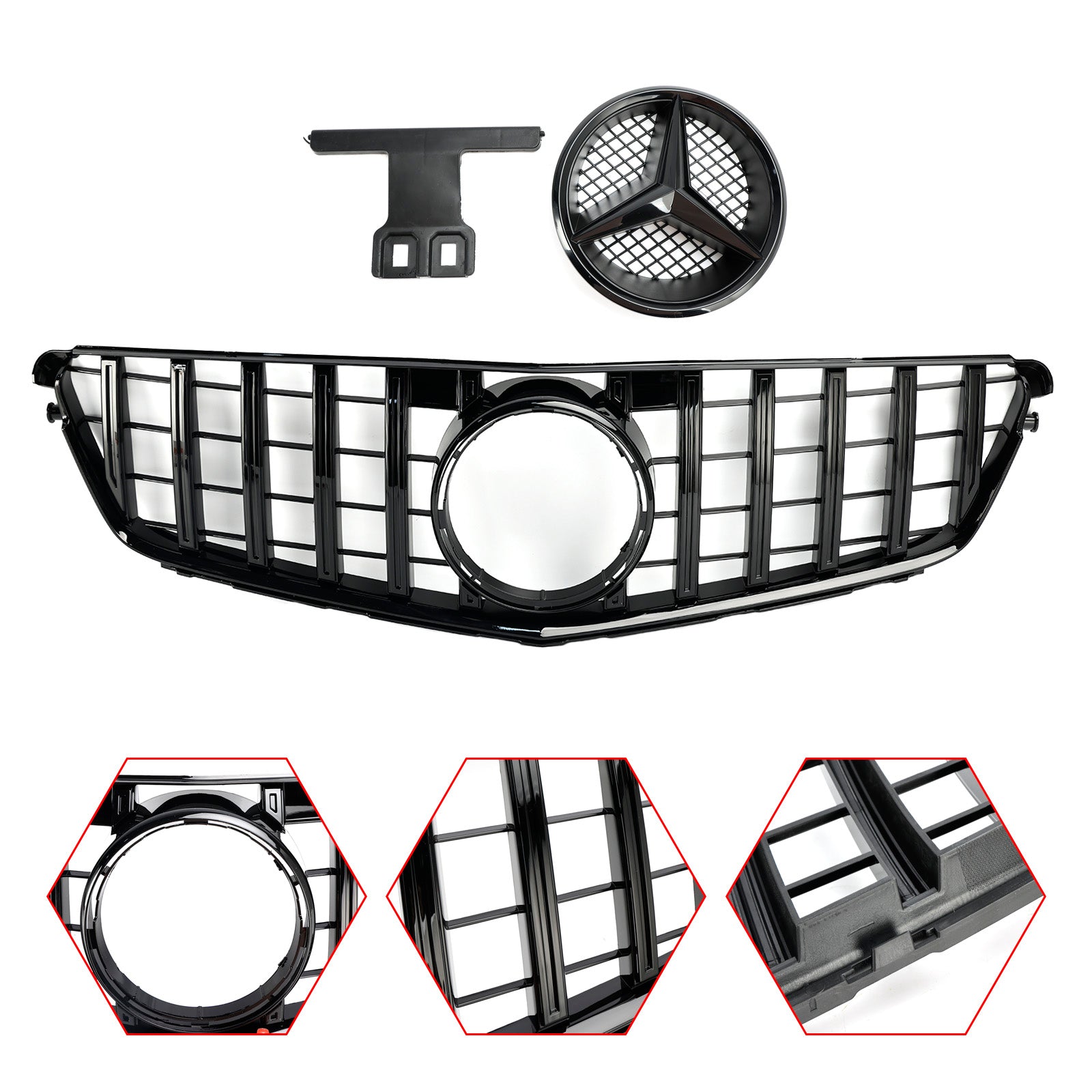 parrilla frontal para W204 Clase C 2008-2014