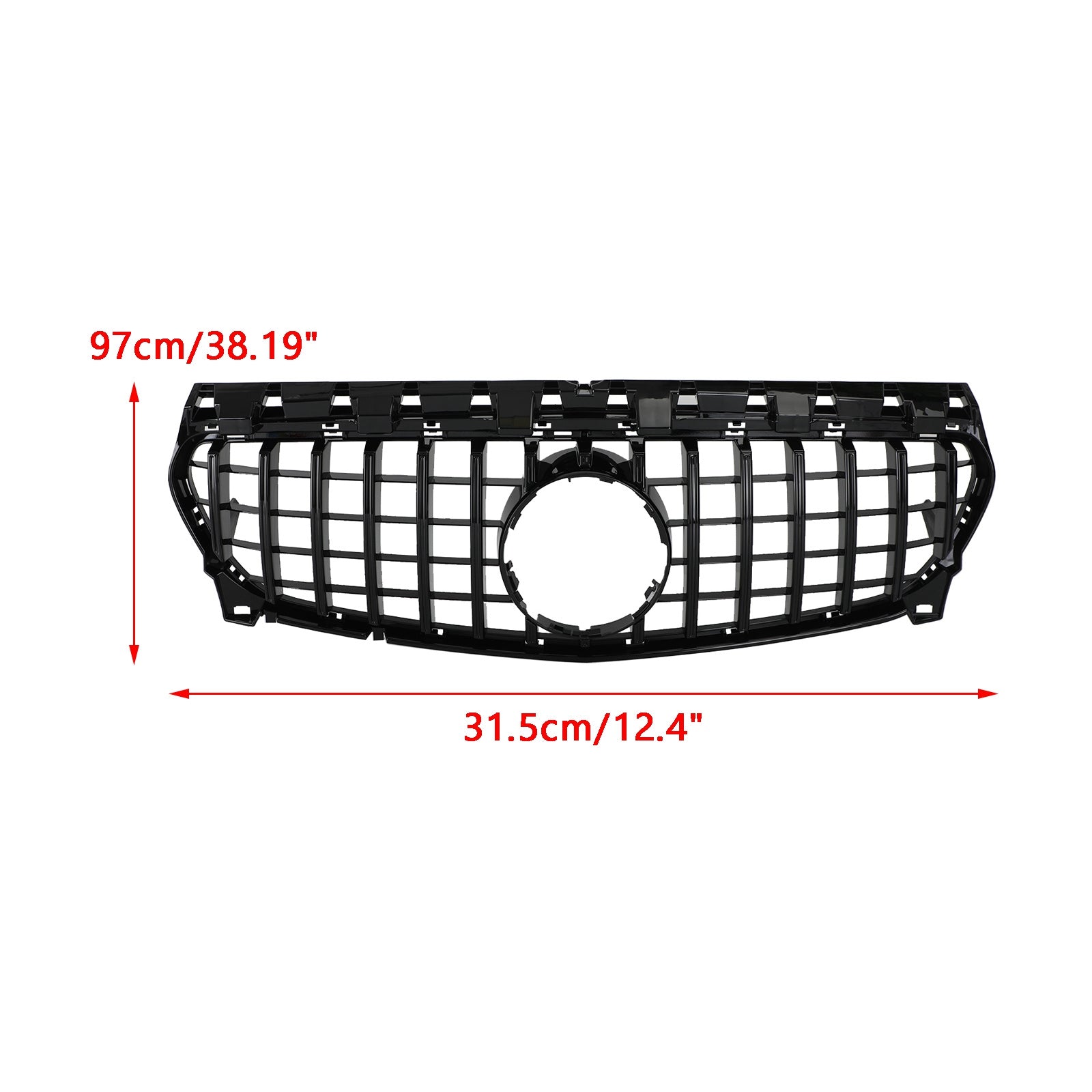 Mercedes Benz Classe CLA 2013-2019 W117 Griglia paraurti anteriore stile diamante C117 CLA180/200/250/260 GT-R