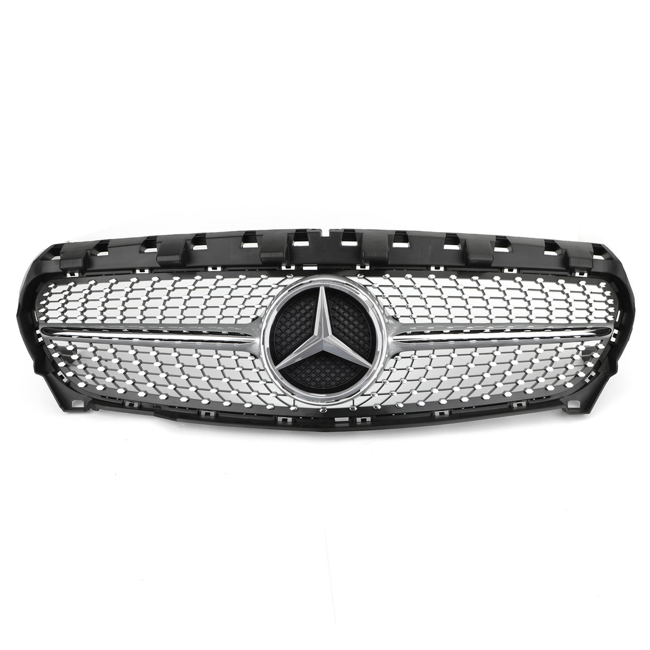 Grille de Remplacement Argentée pour Mercedes-Benz R117 W117 CLA250 2013-2016