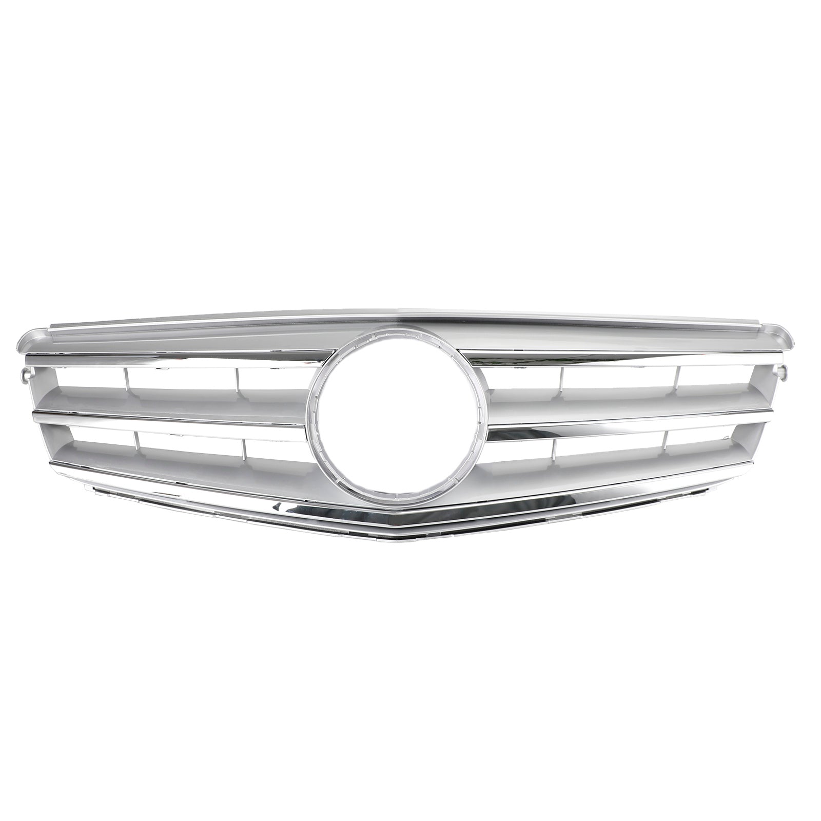 Parrilla frontal LED cromada negra para Mercedes-Benz Clase C W204 C300 C350 2008-2014