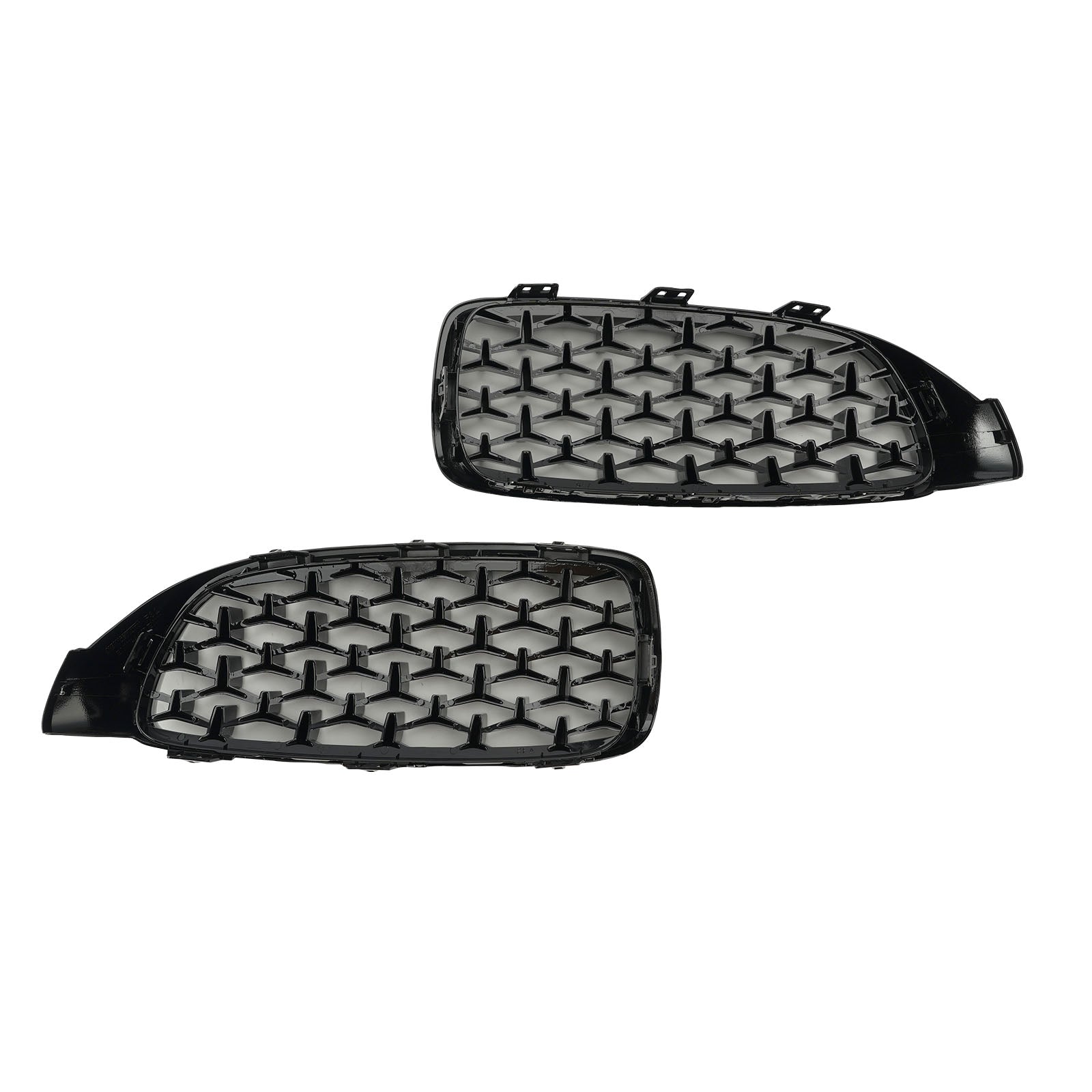 Diamond Etu Yläsäleikkö BMW 4 Series F32 F33 F36 F82 14-18 Black & Chrome Generic