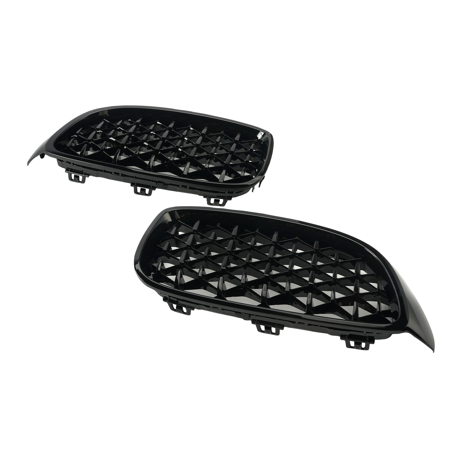 Diamond Etu Yläsäleikkö BMW 4 Series F32 F33 F36 F82 14-18 Black & Chrome Generic