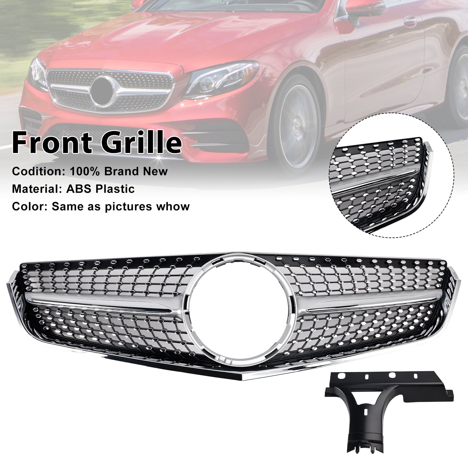 Griglia paraurti anteriore per Mercedes Classe E W207 C207 Coupé 2009-2013