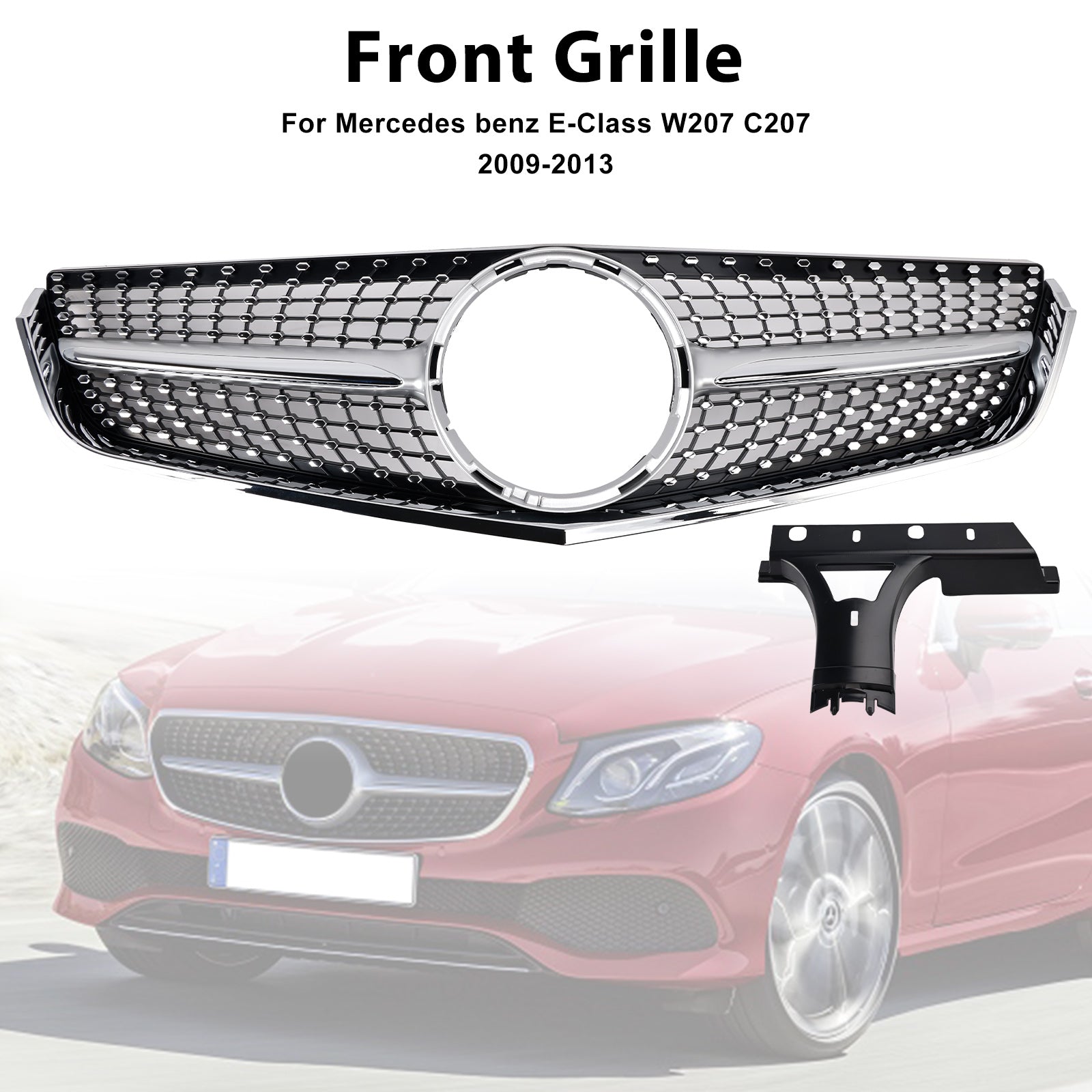 Griglia paraurti anteriore per Mercedes Classe E W207 C207 Coupé 2009-2013