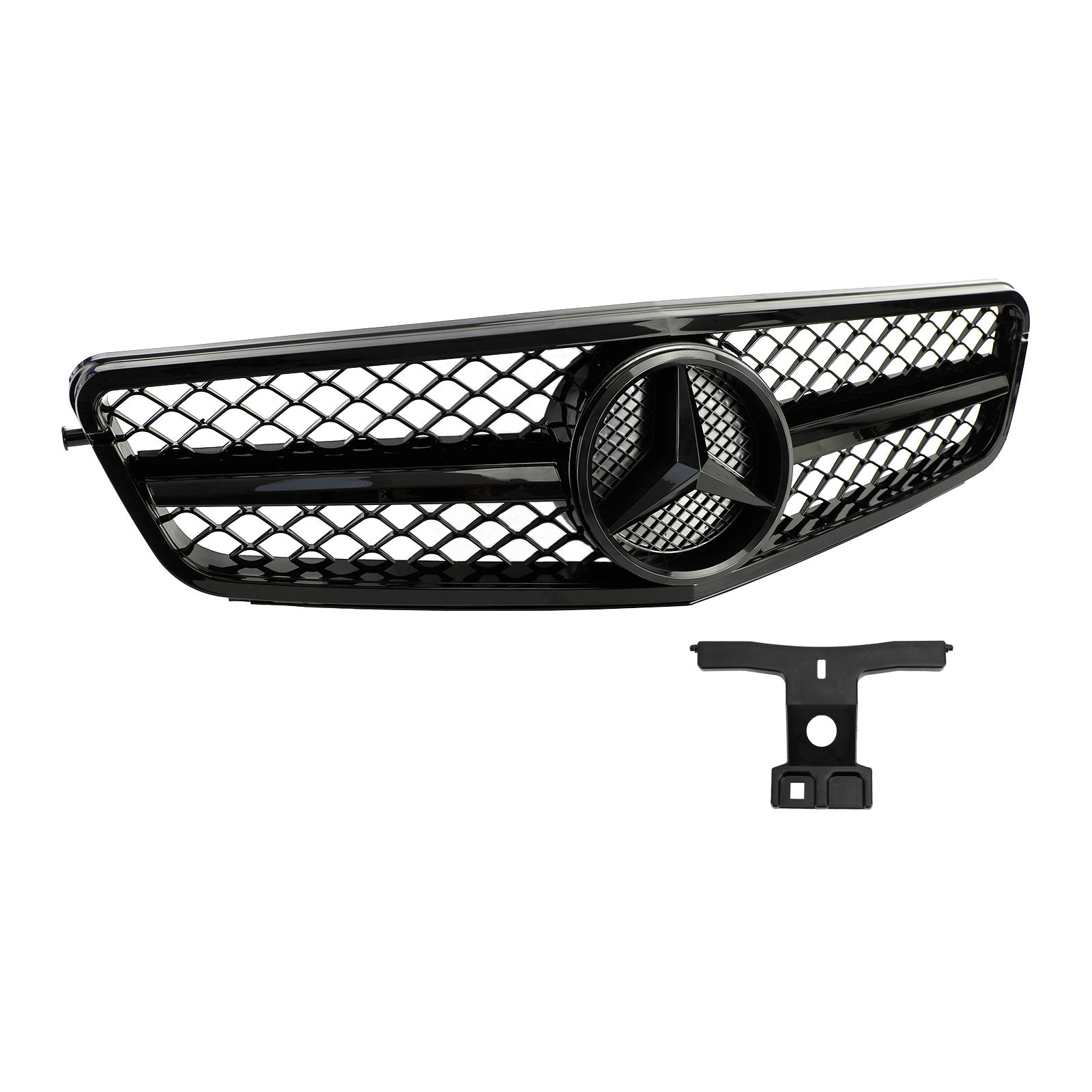 Grille de calandre noire brillante de style C63 pour BENZ W204 C-Class 2008-2014 générique