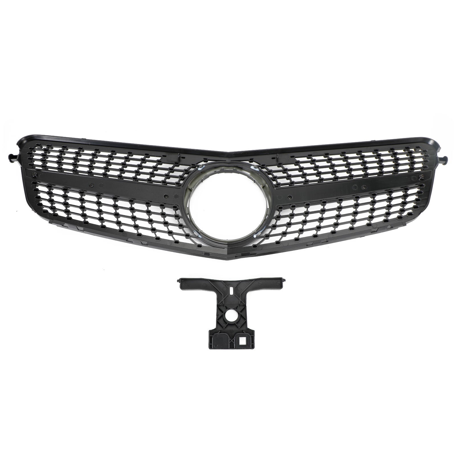 Grille de Calandre Avant Noir Chrome pour Mercedes C W204 (2008-2014) C180 C200 C250 C350