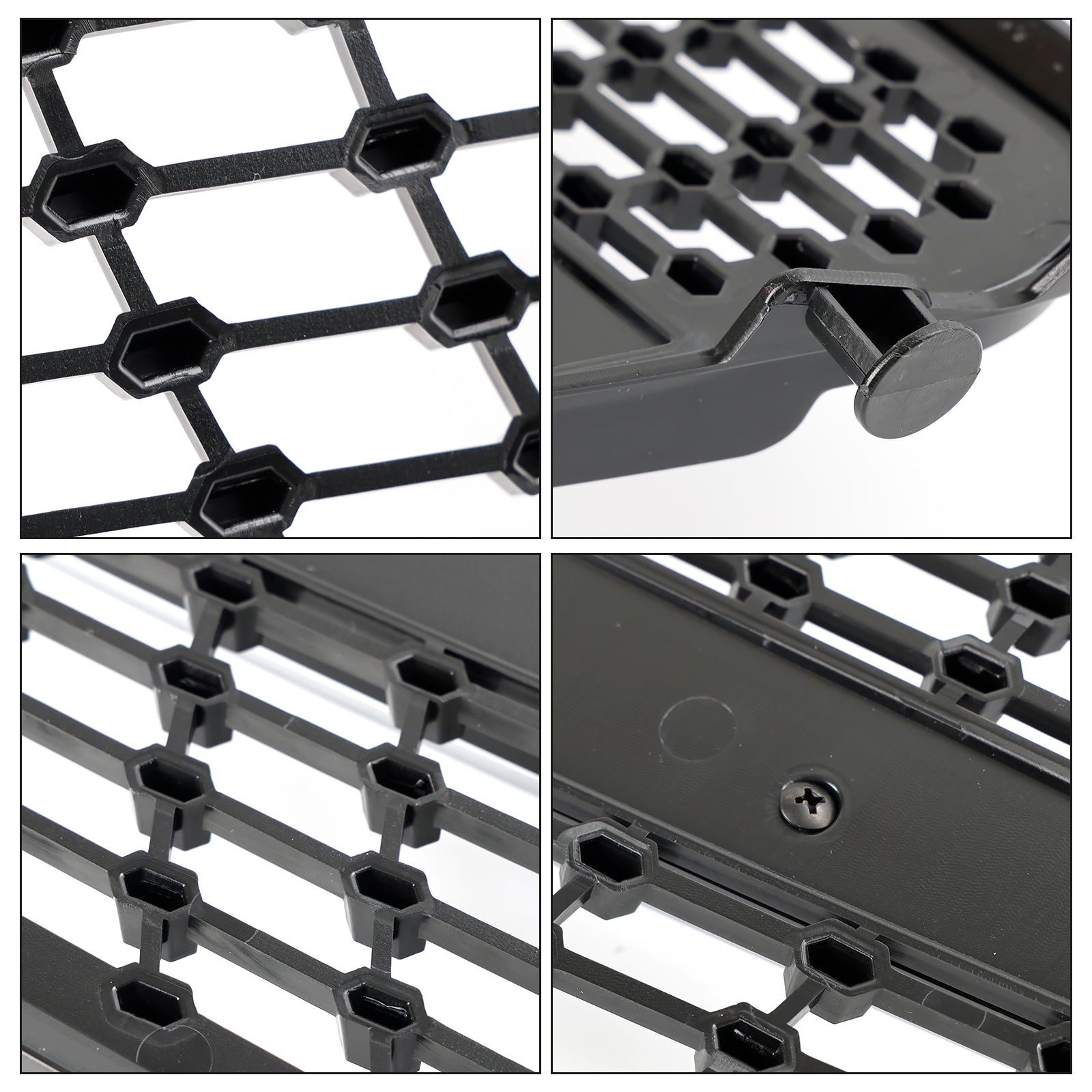 Parrilla delantera con diseño cromado negro para Mercedes C W204 (2008-2014)