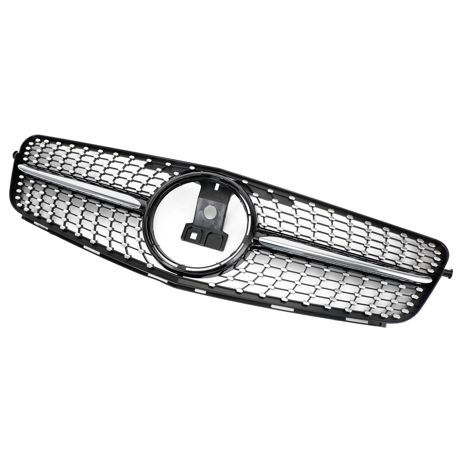 Grille de Calandre Avant Noir Chrome pour Mercedes C W204 (2008-2014) C180 C200 C250 C350