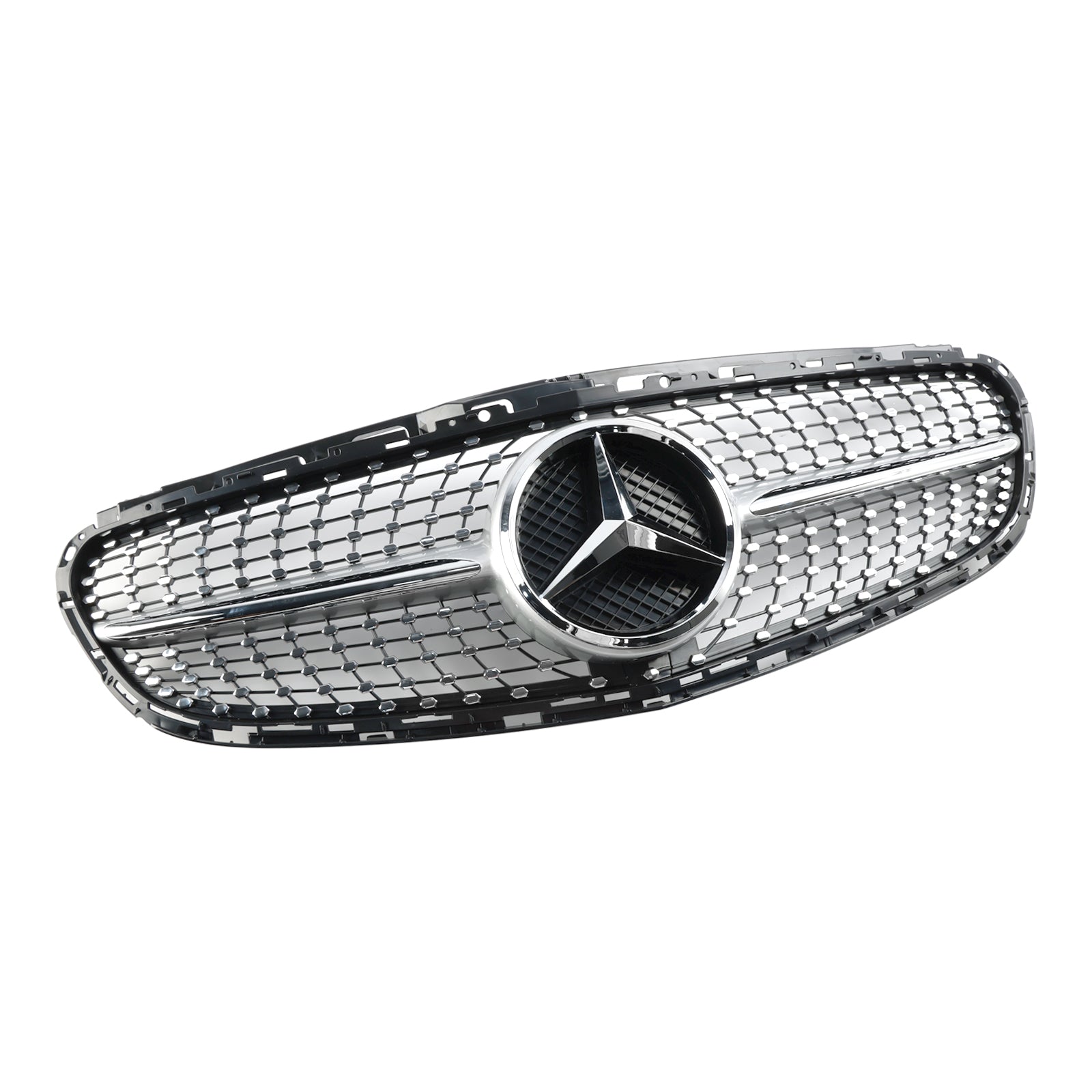 Rejilla diamantada del parachoques delantero para Mercedes Clase E W212 2013-2016 lavado de cara