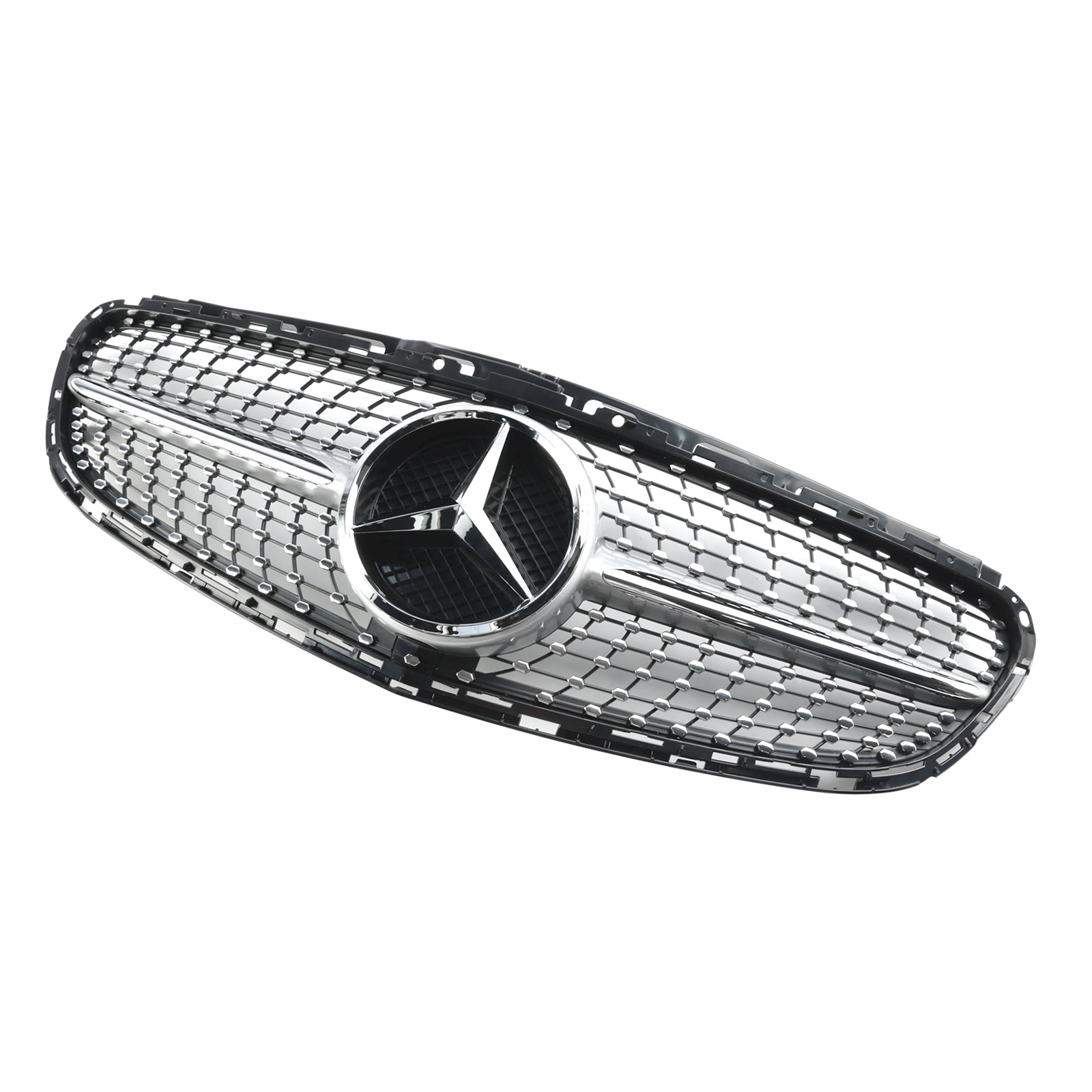 Rejilla diamantada del parachoques delantero para Mercedes Clase E W212 2013-2016 lavado de cara