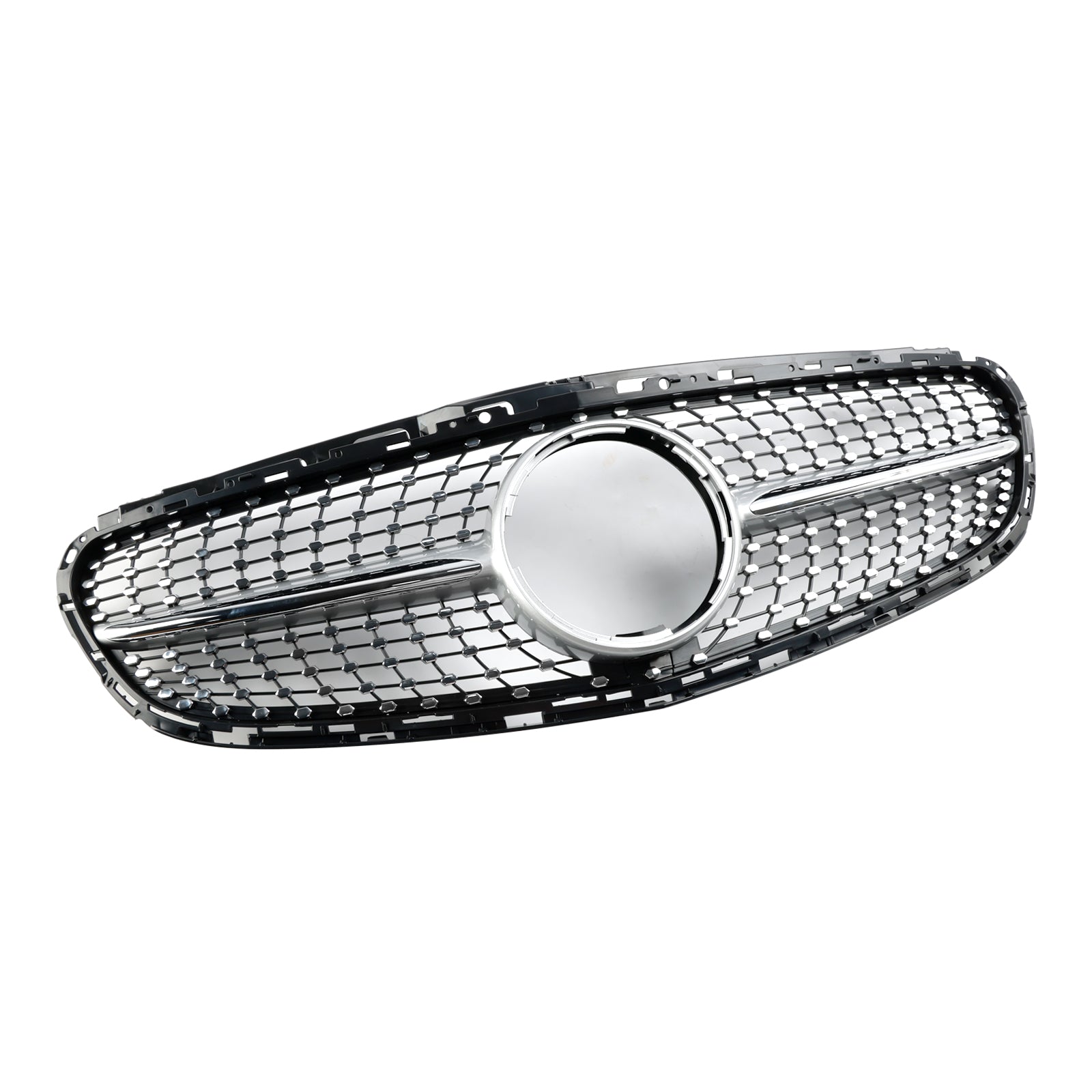 Diamantvormige grille voor de voorbumper van de Mercedes E-Klasse W212 Facelift 2013-2016