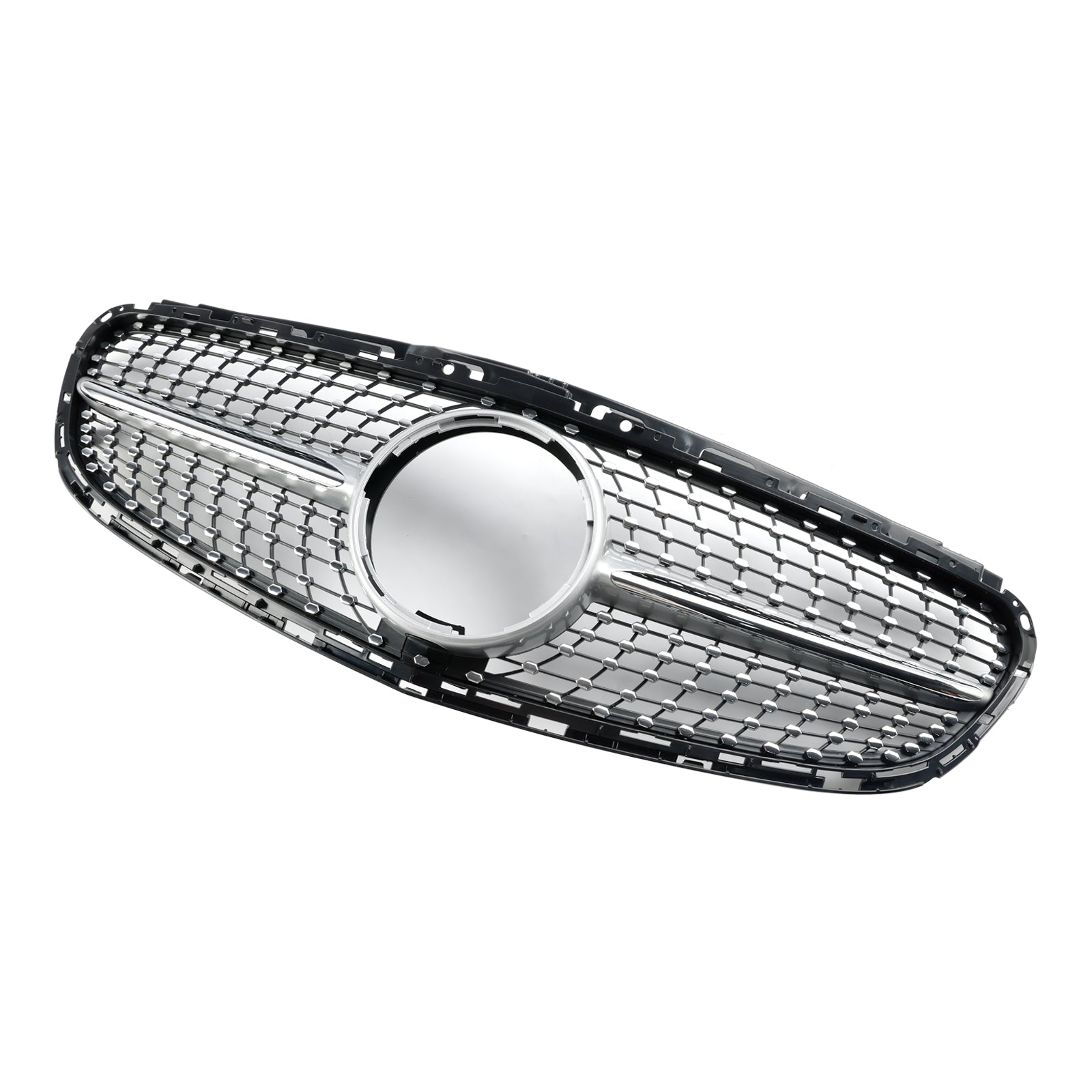 Diamantvormige grille voor de voorbumper van de Mercedes E-Klasse W212 Facelift 2013-2016