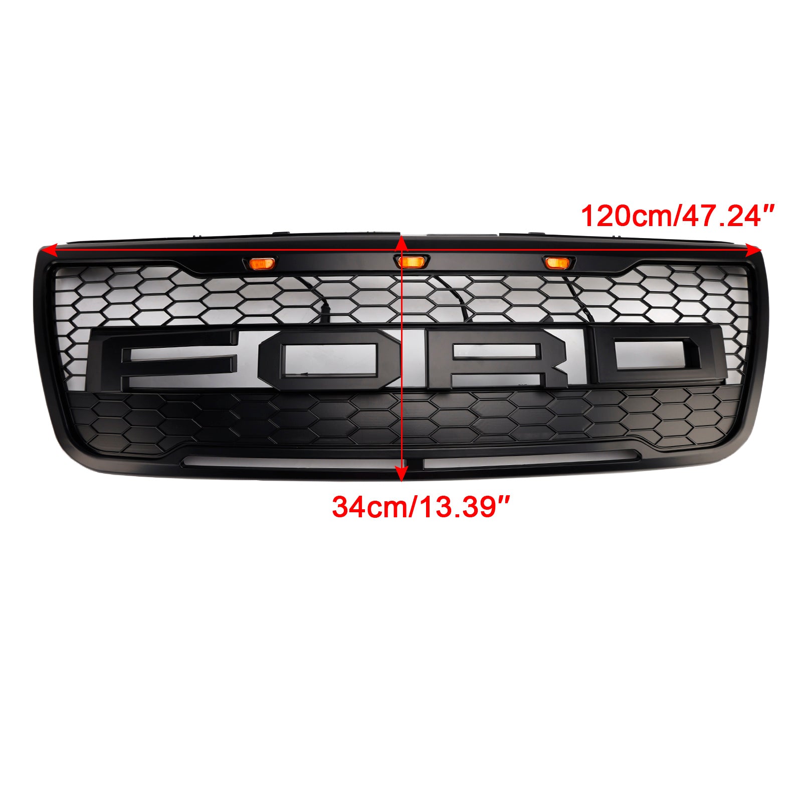 Szara górna osłona zderzaka przedniego ze światłami do Forda Explorera 2012-2015