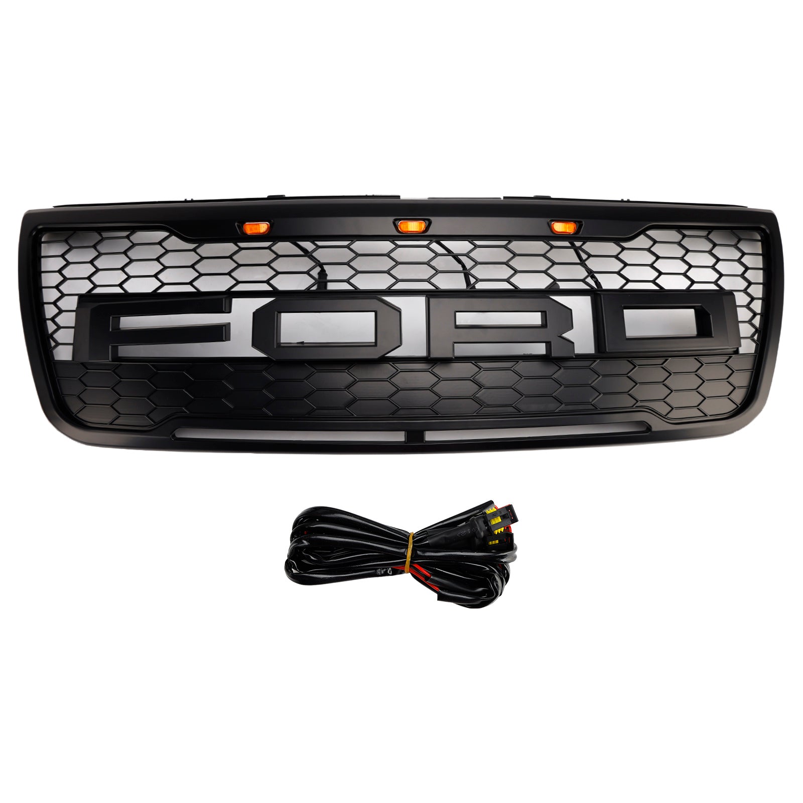 Szara górna osłona zderzaka przedniego ze światłami do Forda Explorera 2012-2015