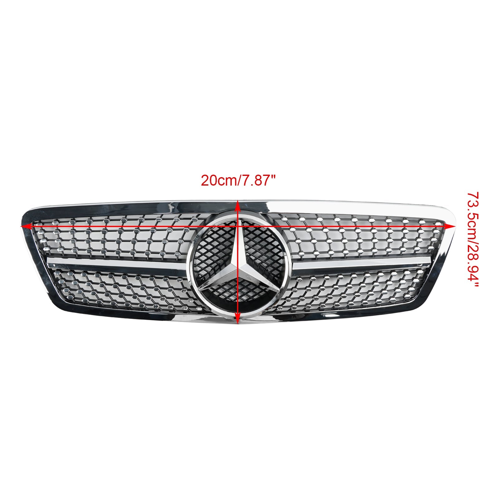 Grille de calandre de pare-chocs avant pour Mercedes W203 C230 C320 C240 2001-2007