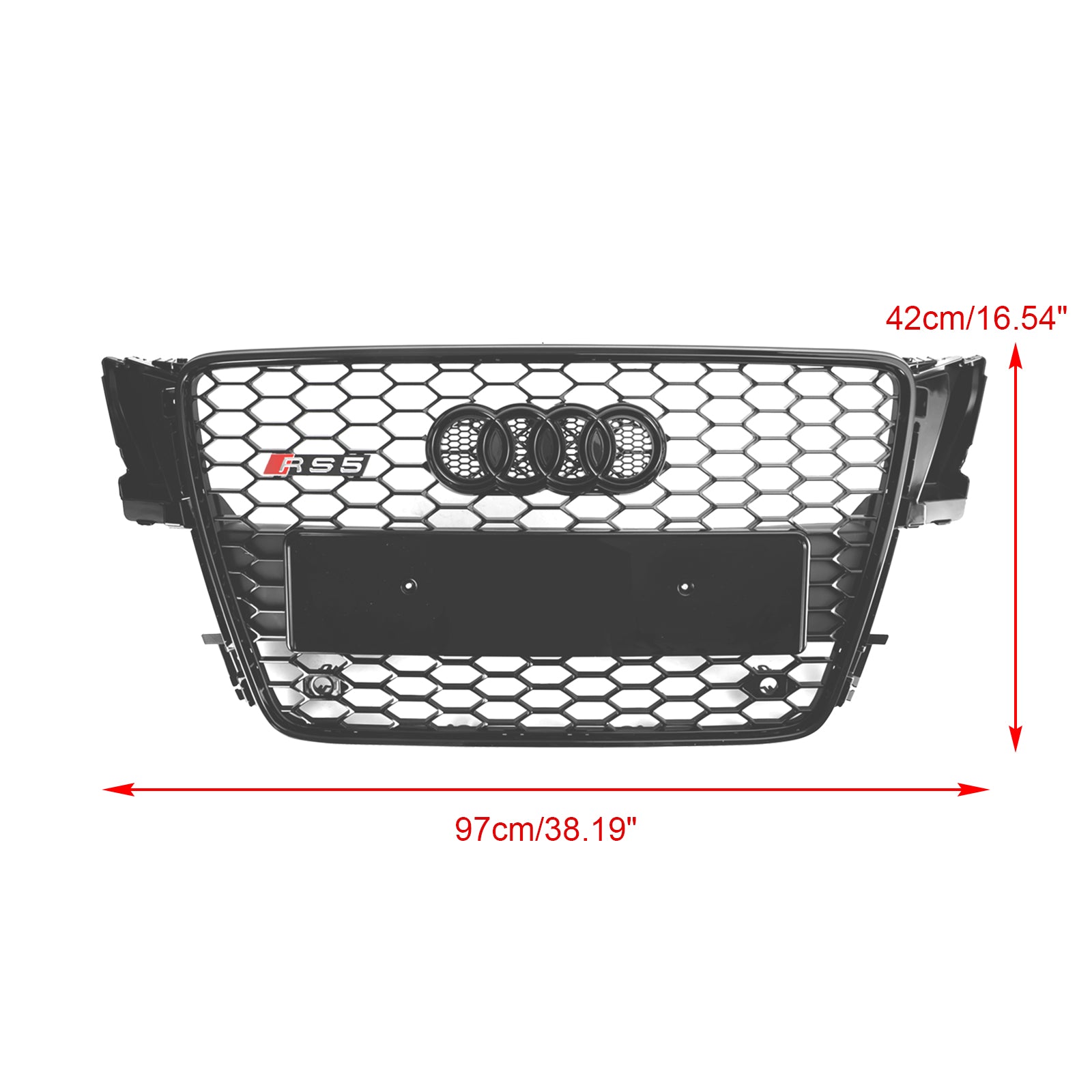 Audi A5/S5 B8 2008-2012 Sports negros infantiles brillantes estilo de permeabilidad Pequeña Rs5 Rs5