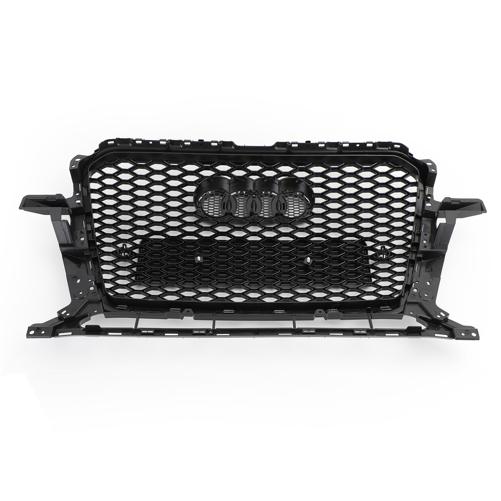 Grille sportive RSQ5 style nid d'abeille en maille adaptée pour Audi Q5 2013-2017, noir brillant