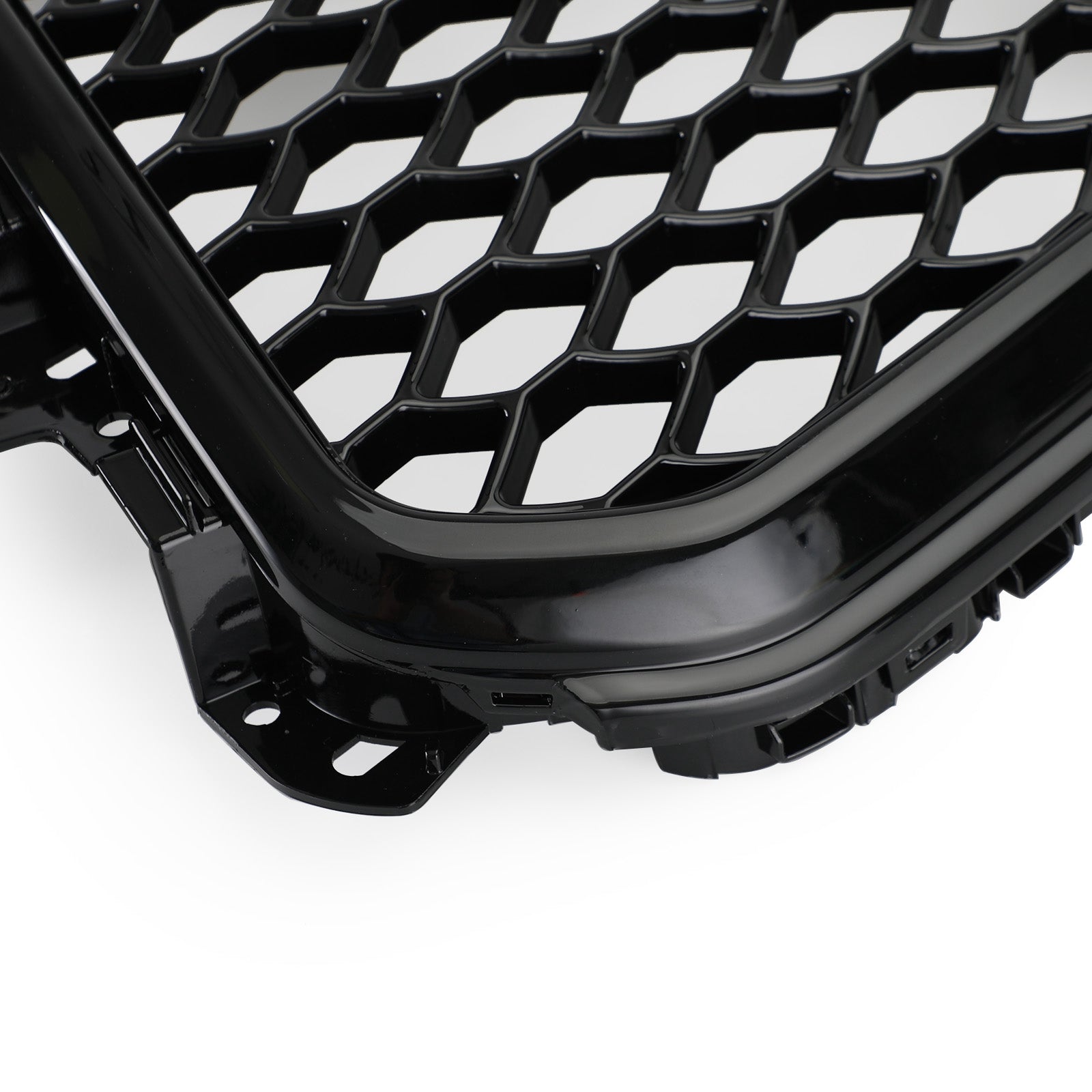 Grille sportive RSQ5 style nid d'abeille en maille adaptée pour Audi Q5 2013-2017, noir brillant