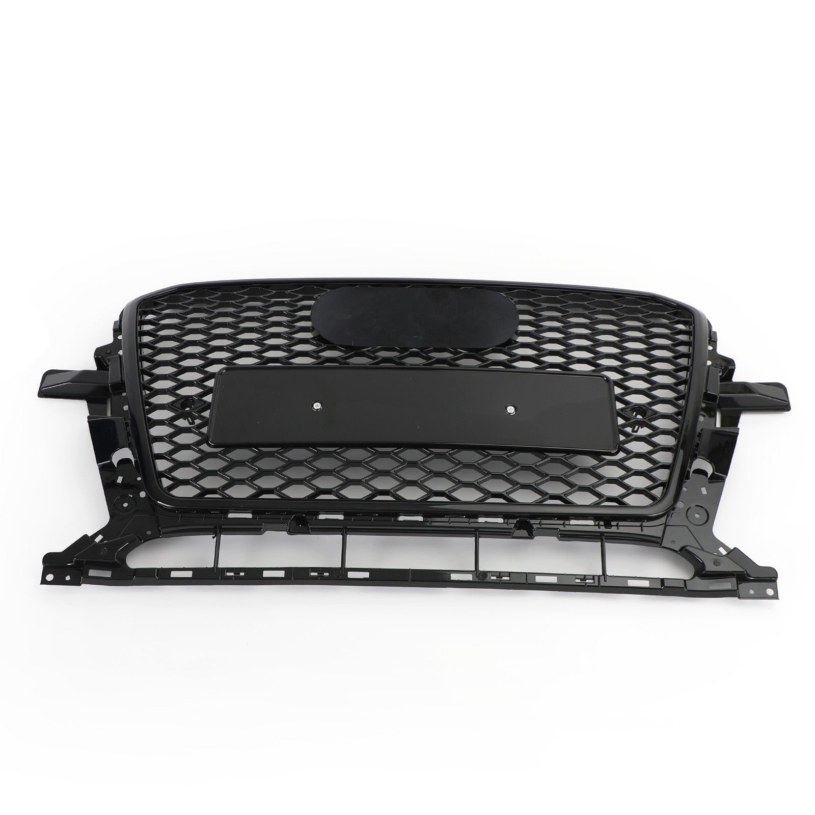 Grille sportive RSQ5 style nid d'abeille en maille adaptée pour Audi Q5 2013-2017, noir brillant