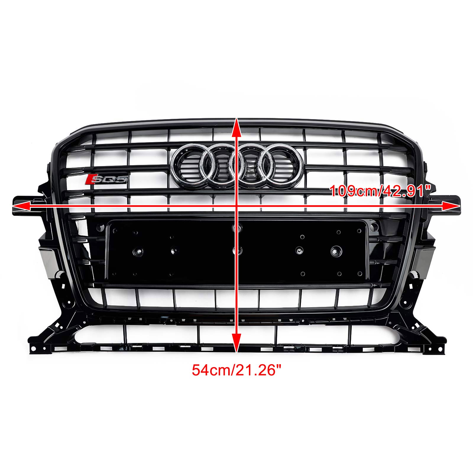 2013-2017 Audi Q5 SQ5 8R Noir RSQ5 Style Honeycomb Mesh Sport Hex Grill