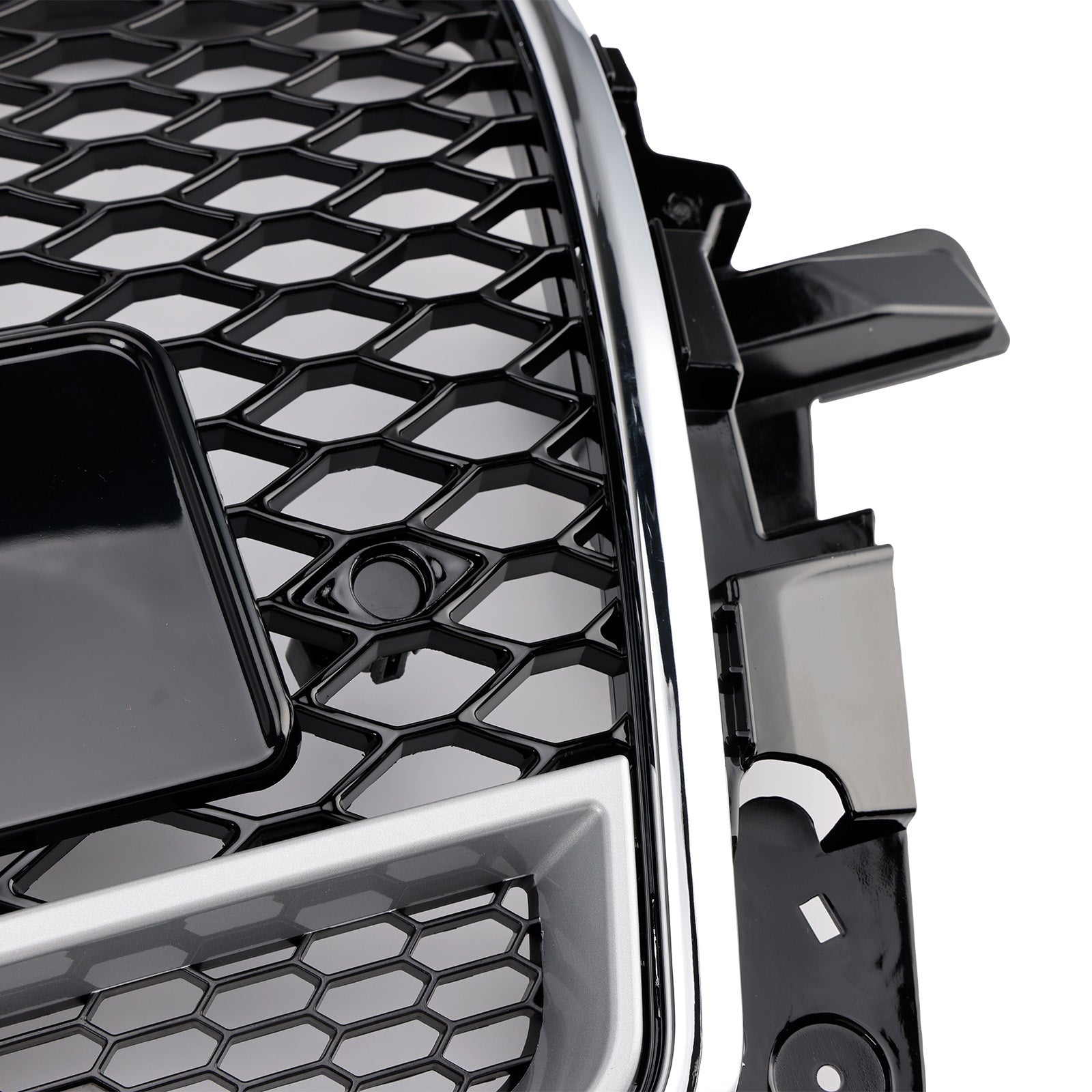 Grille de pare-chocs avant en nid d'abeille chromée/noire pour Audi Q5 2013-2017