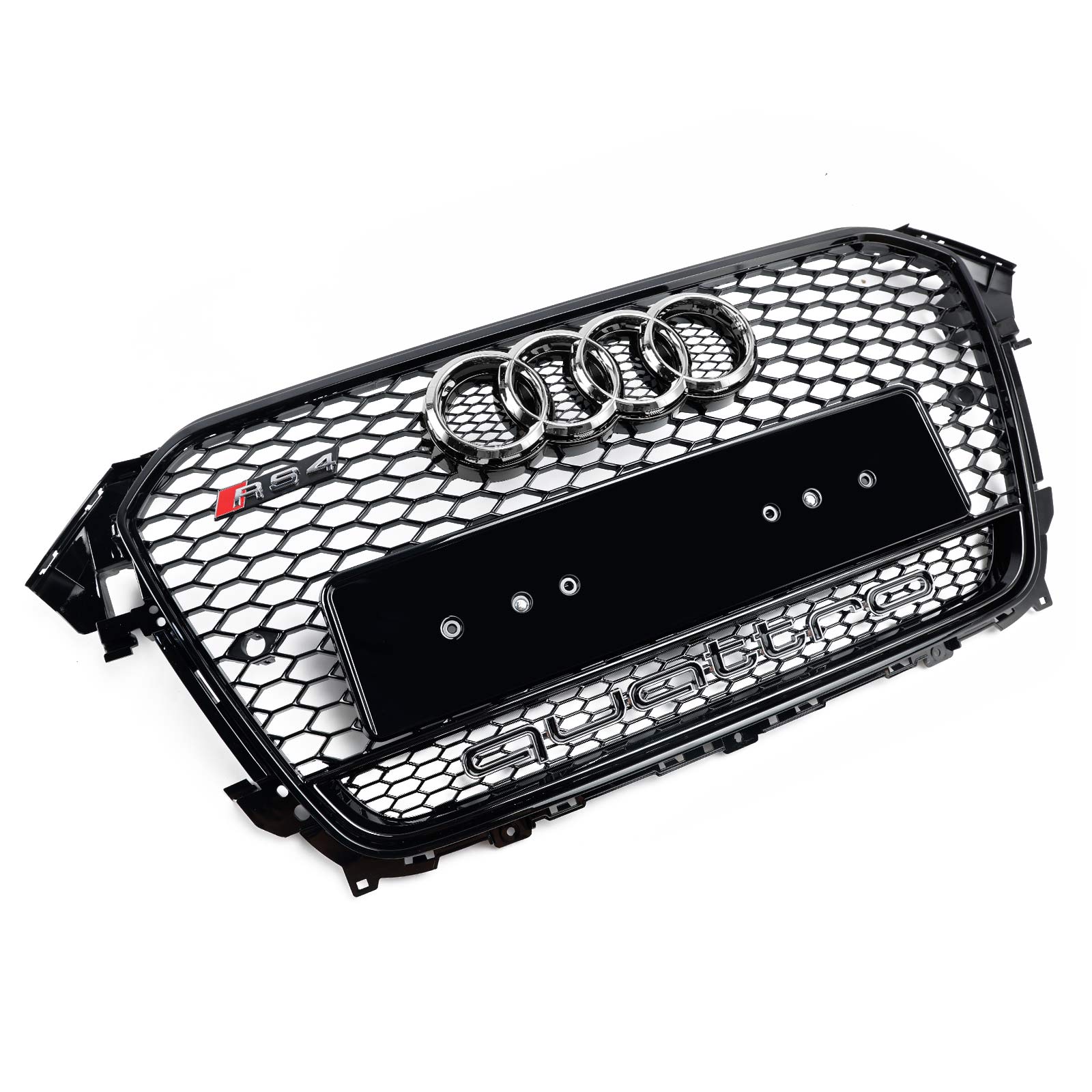 Audi A4 S4 B8.5 2013-2016 con rejilla de parachoques delantero estilo Quattro RS4