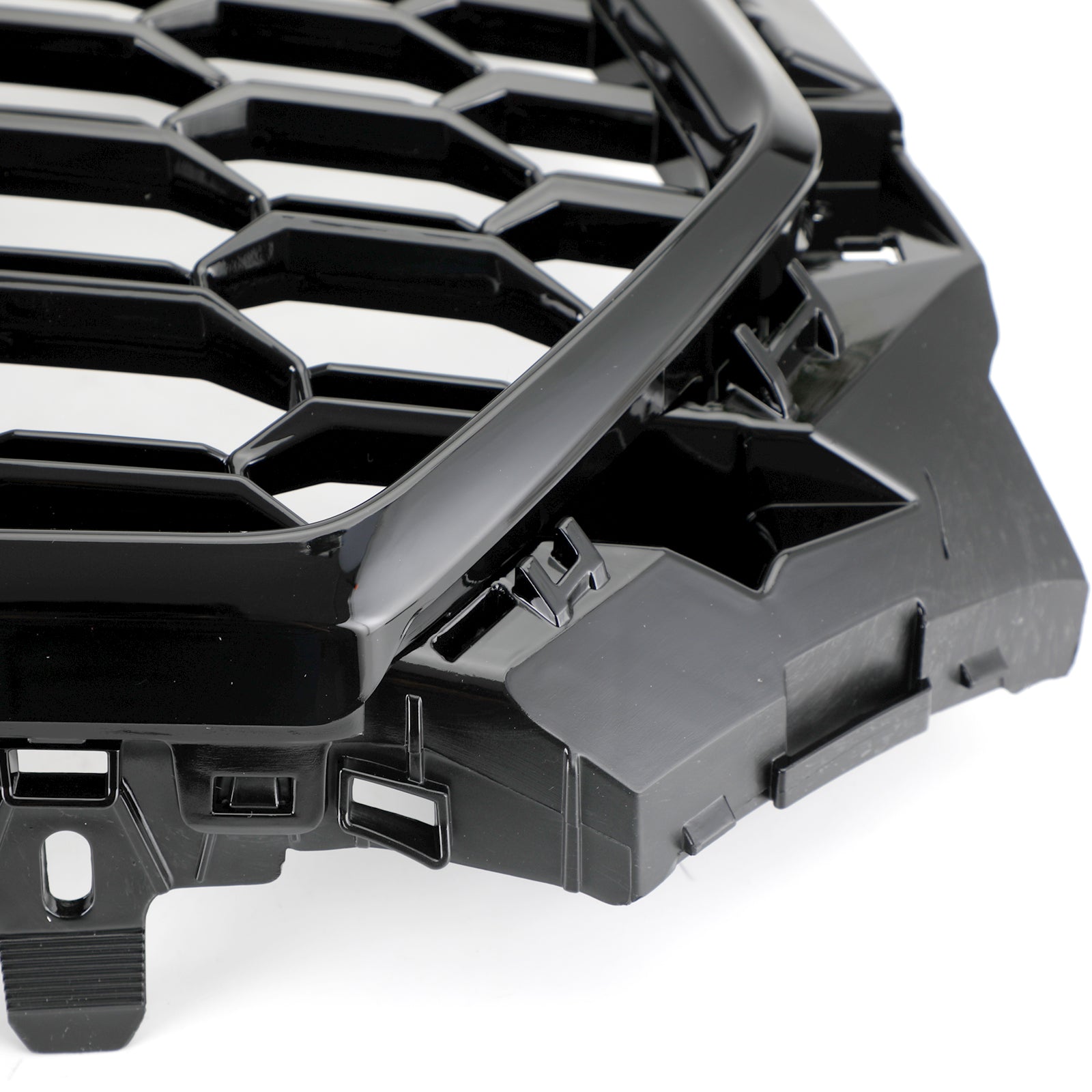 Parrilla hexagonal tipo panal para Audi A4/S4 B9 2017-2019, estilo RS4, color negro