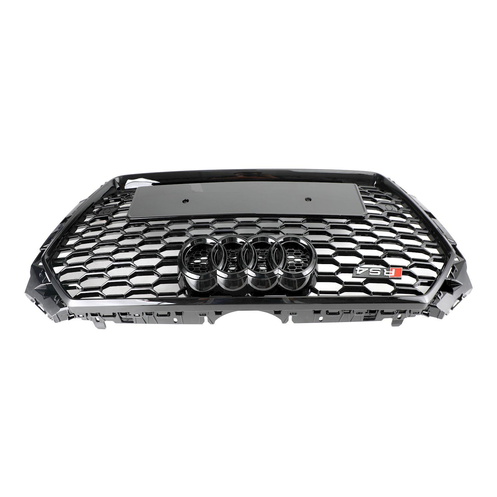 Grille de voiture en maille nid d'abeille hexagonale style RS4 noire pour Audi B9 2017-2019