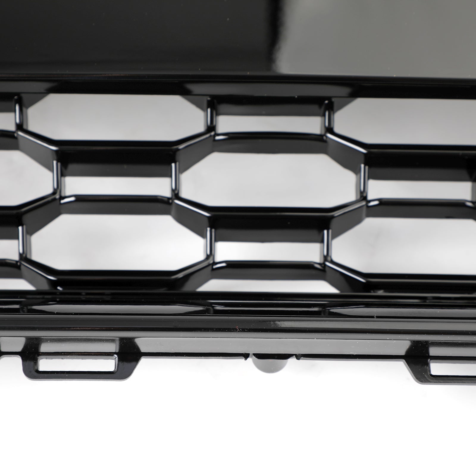 Grille de voiture en maille nid d'abeille hexagonale style RS4 noire pour Audi B9 2017-2019