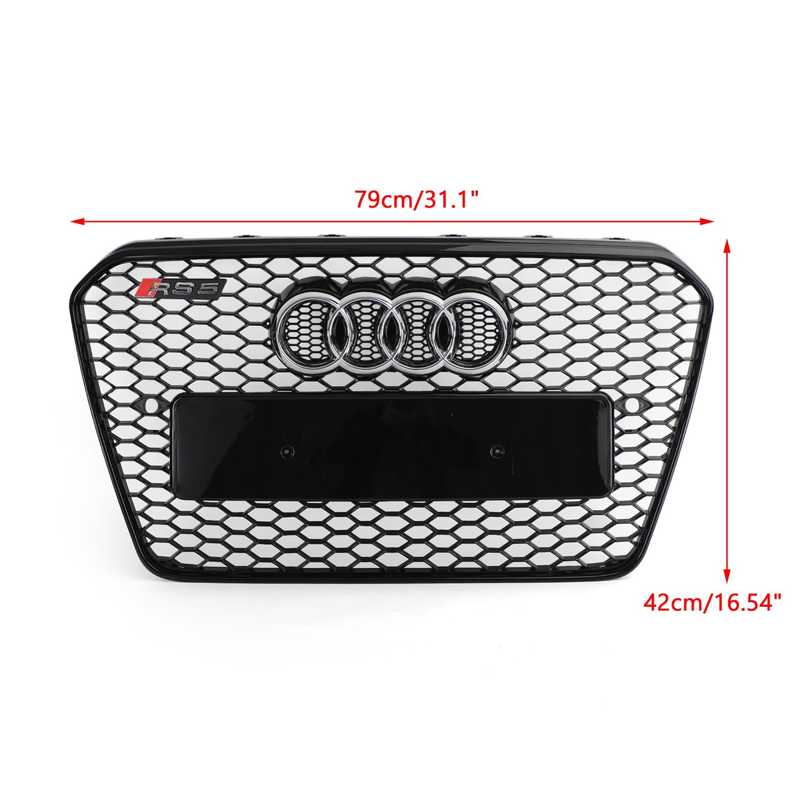 Grille de pare-chocs avant en nid d'abeille de Style RS5, maille hexagonale, adaptée à Audi A5 S5 B8.5 2013 – 2016