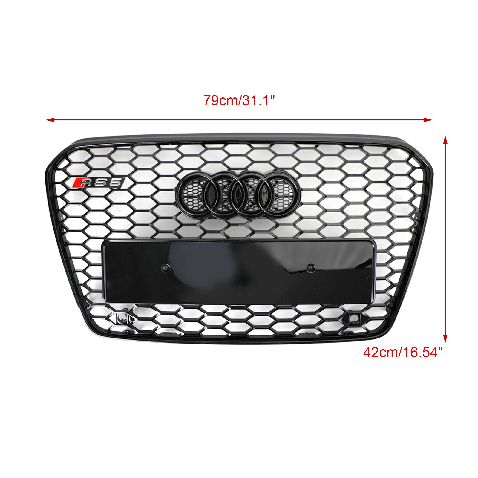Griglia del paraurti anteriore stile a nido d'ape Audi A5/S5 B8.5 2013-2016