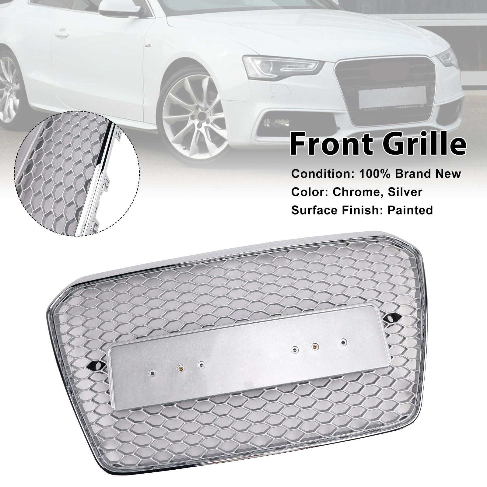 Griglia paraurti anteriore stile nido d'ape Audi A5 S5 B8.5 RS5 2013-2016