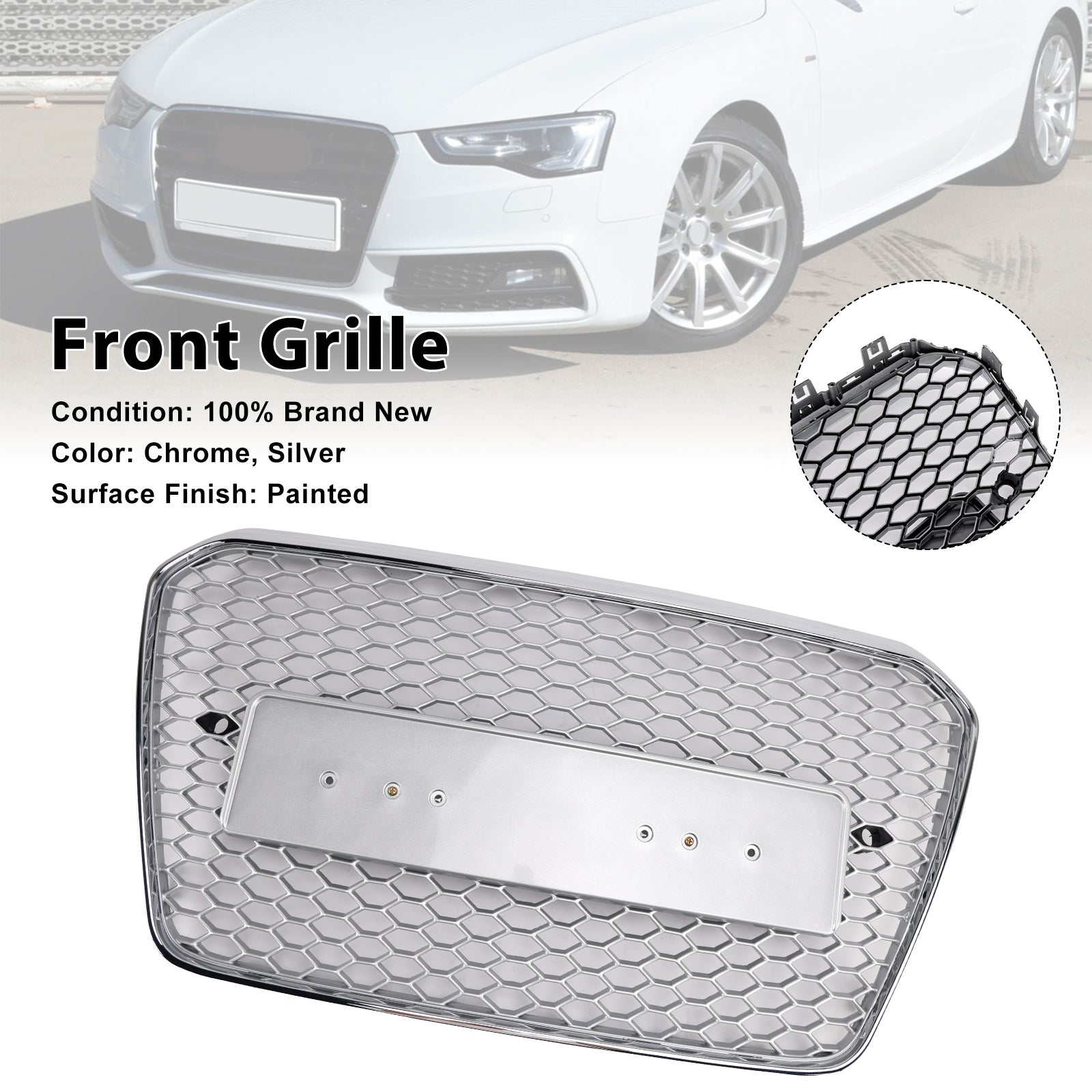 Griglia paraurti anteriore stile nido d'ape Audi A5 S5 B8.5 RS5 2013-2016