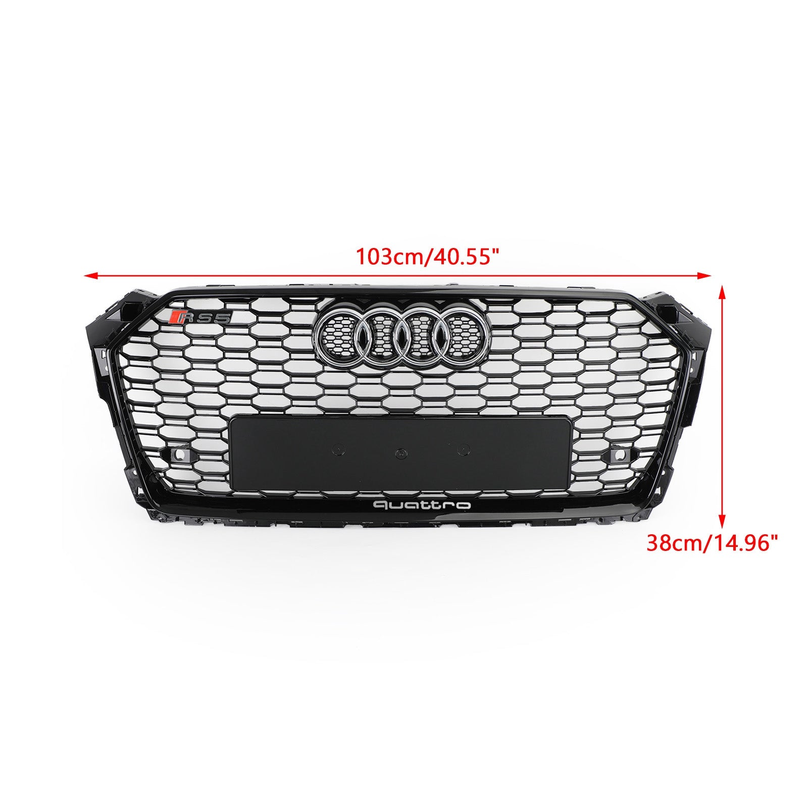 2017-2019 Audi A5 S5 B9 RS5 Grille Style nid d'abeille Sport maille hexagonale Grill 8W6-853-651-AB-FUQ