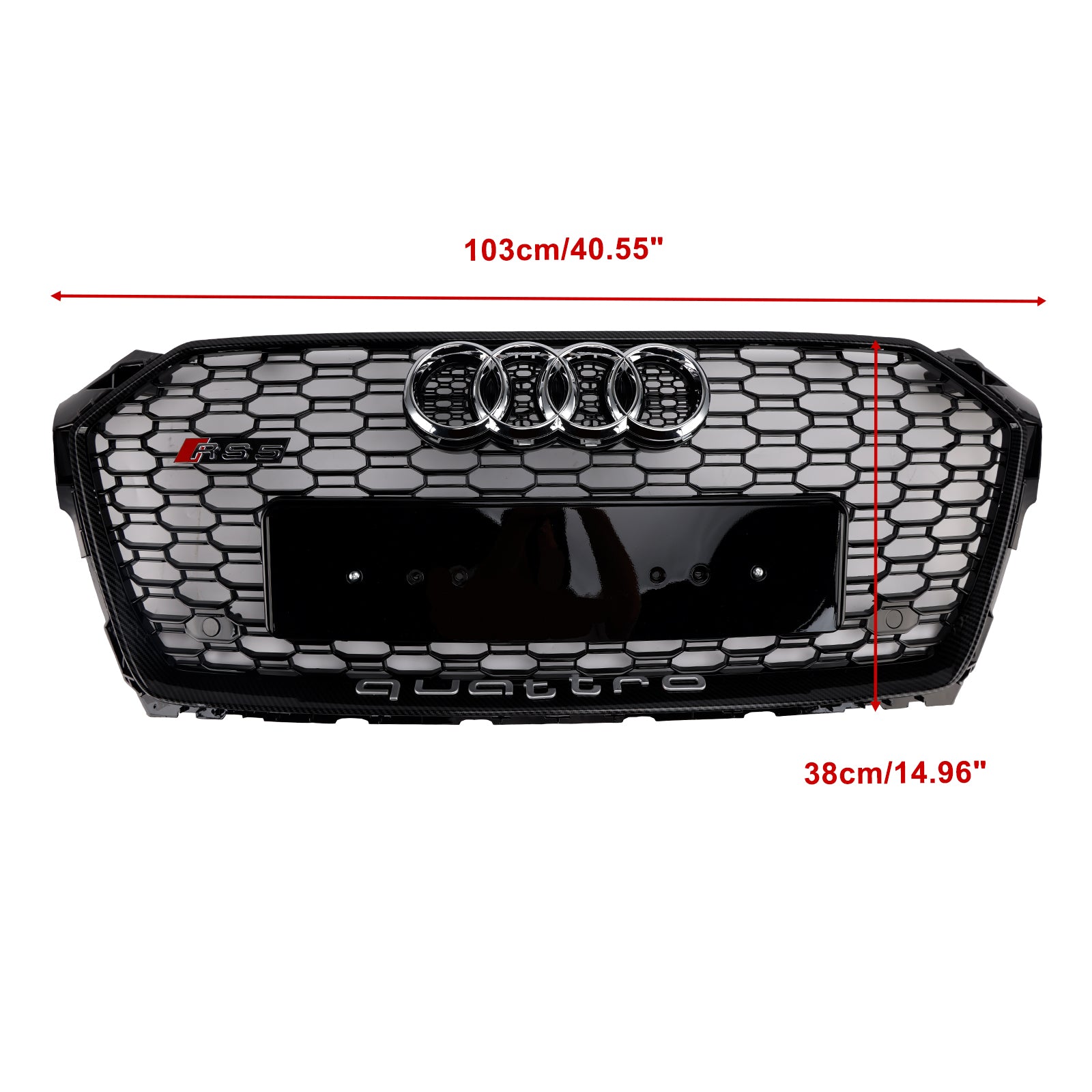 Grille de calandre avant en nid d'abeille style sport Audi A5 S5 B9 RS5 2017-2019