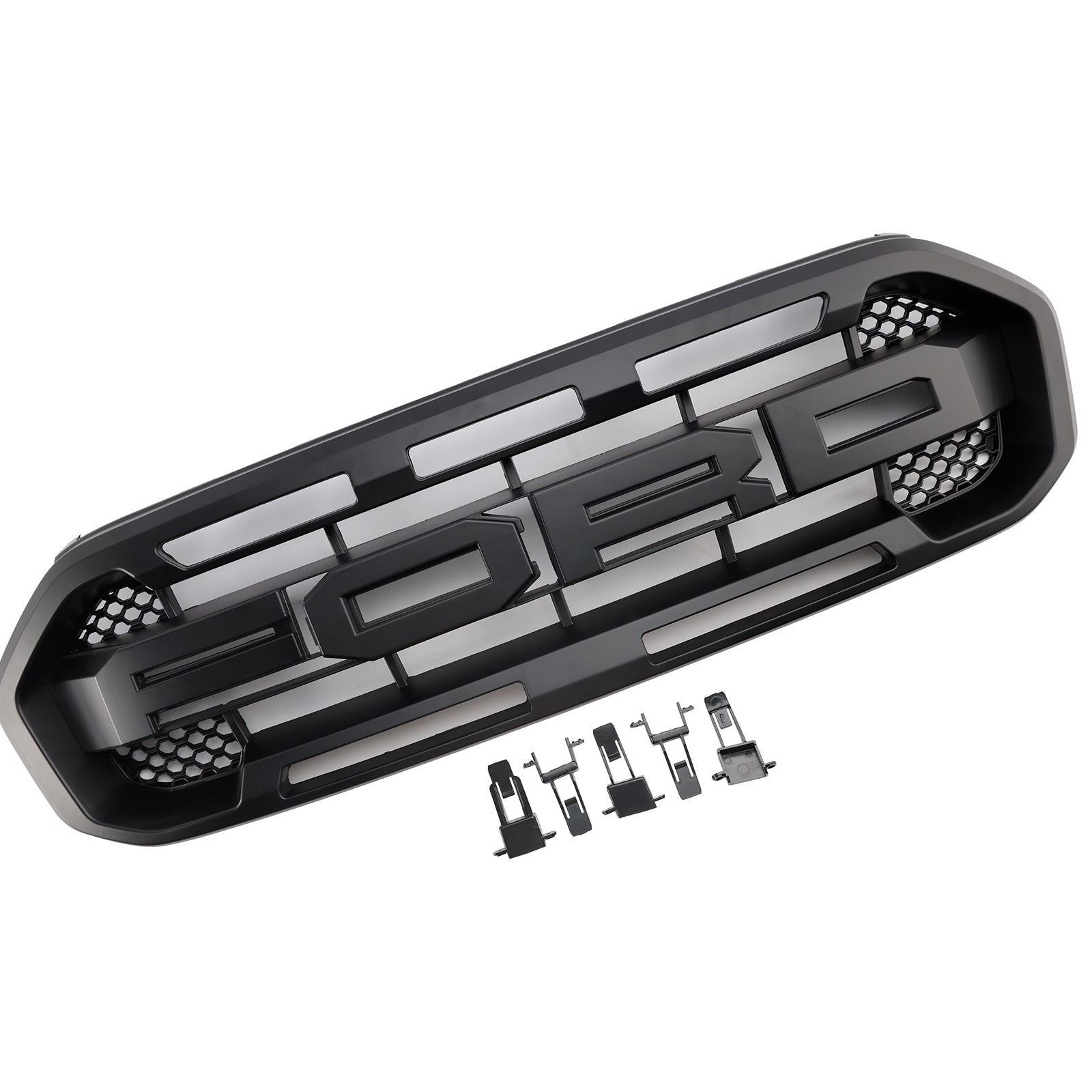 Grille de pare-chocs avant style Raptor pour Ford Ranger 2019-2023, noire