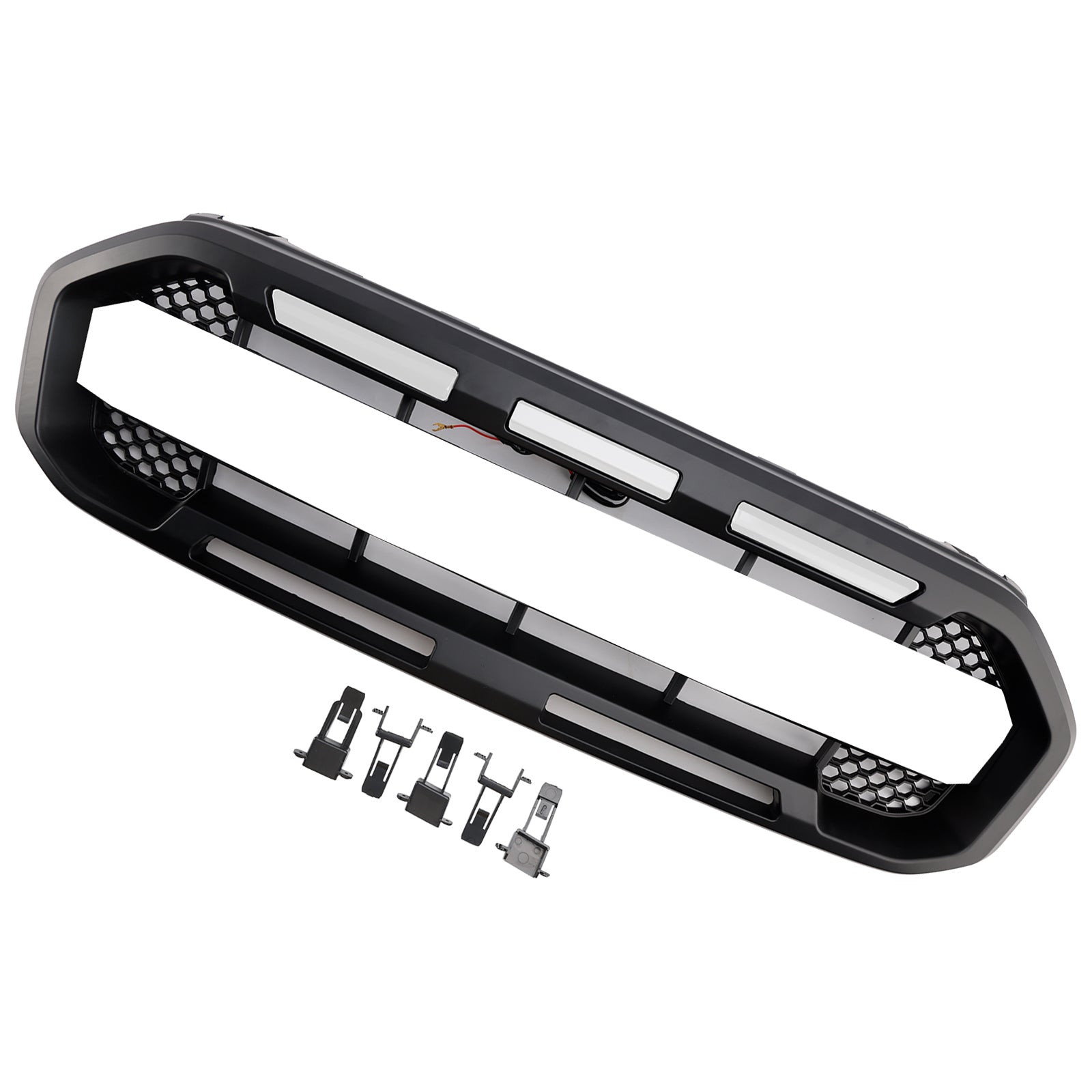 Grille de pare-chocs avant style Raptor pour Ford Ranger 2019-2023, noire