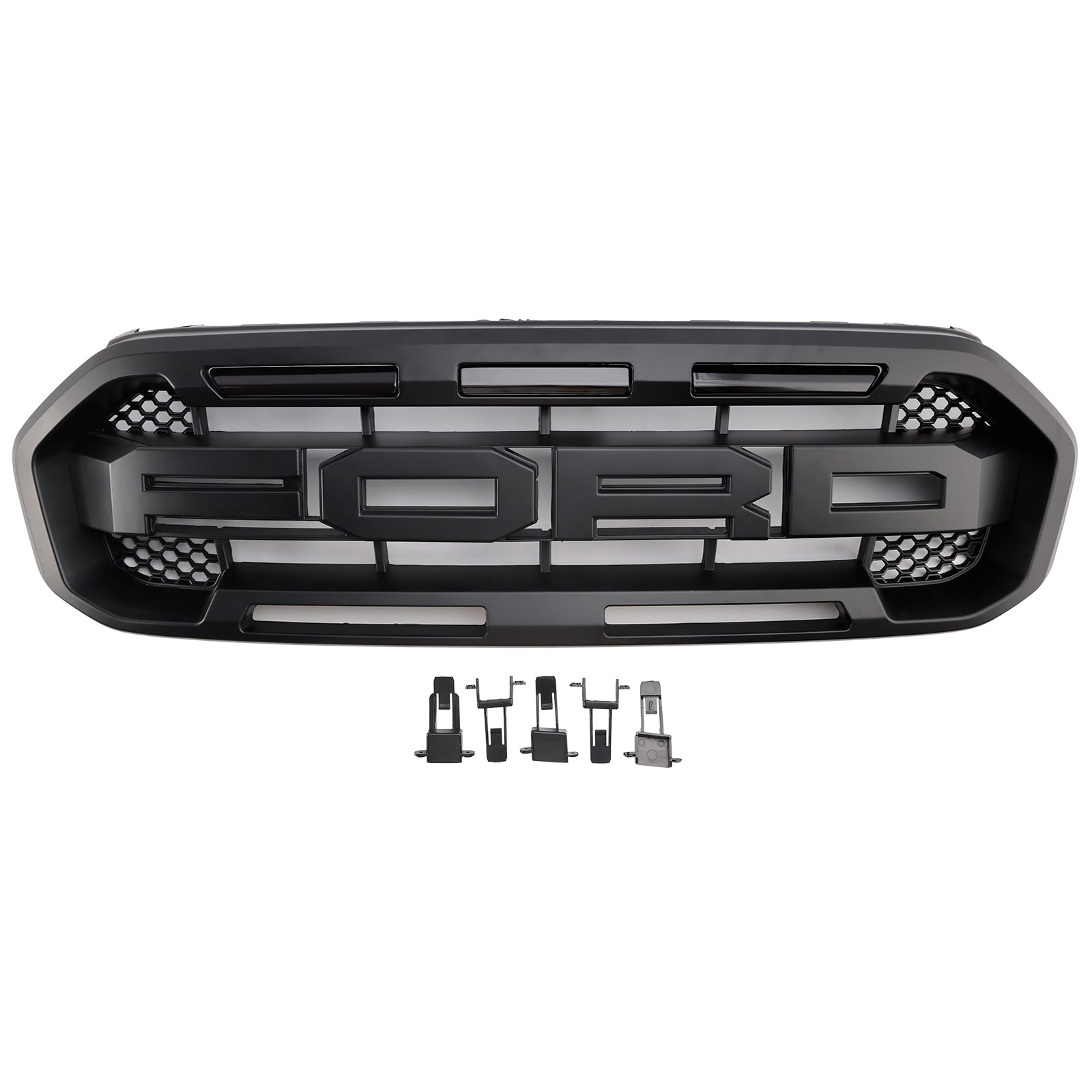 Grille de pare-chocs avant noire style Raptor pour Ford Ranger 2019-2023