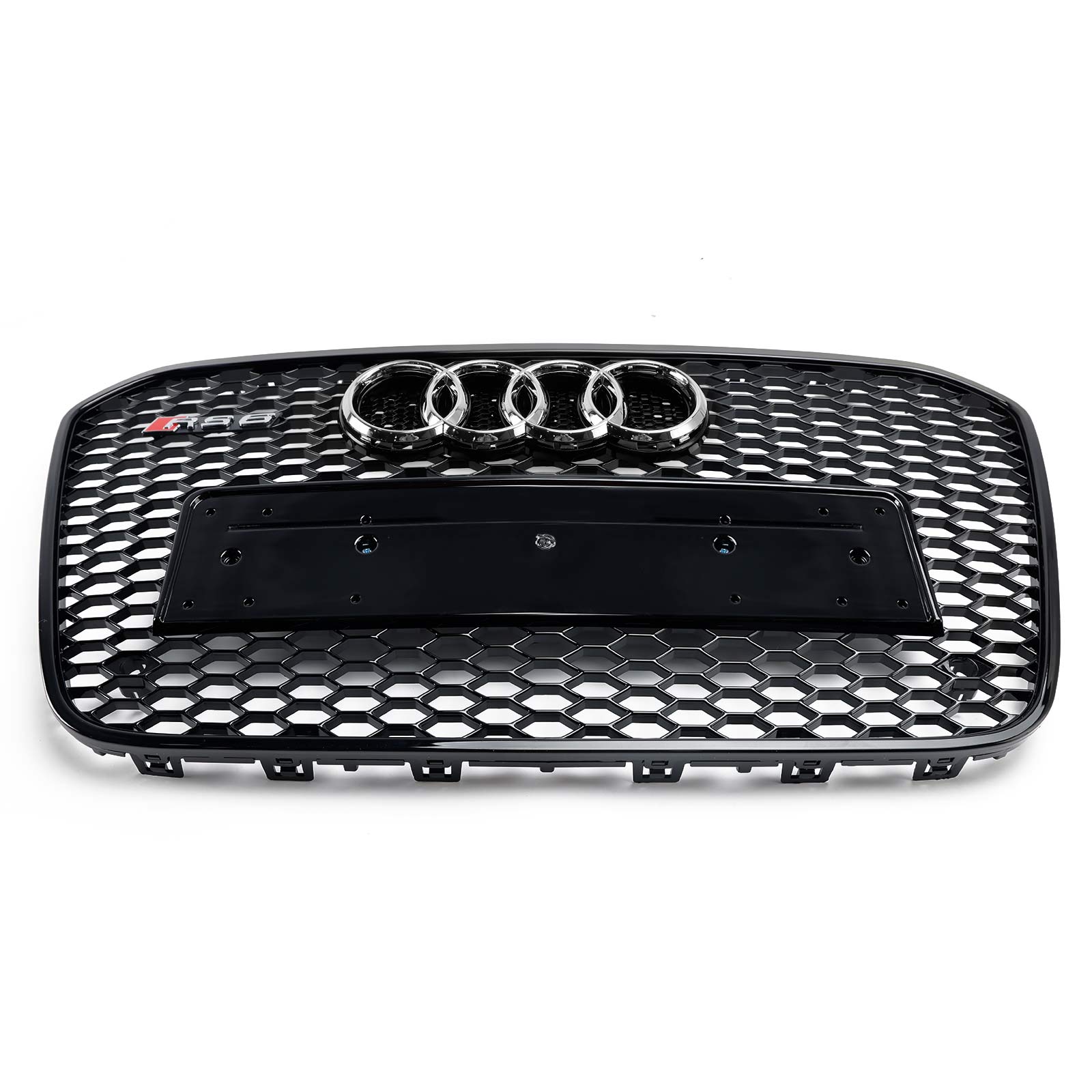 Griglia del paraurti anteriore a nido d'ape stile Audi A6 C7 S6 RS6 2012-2015