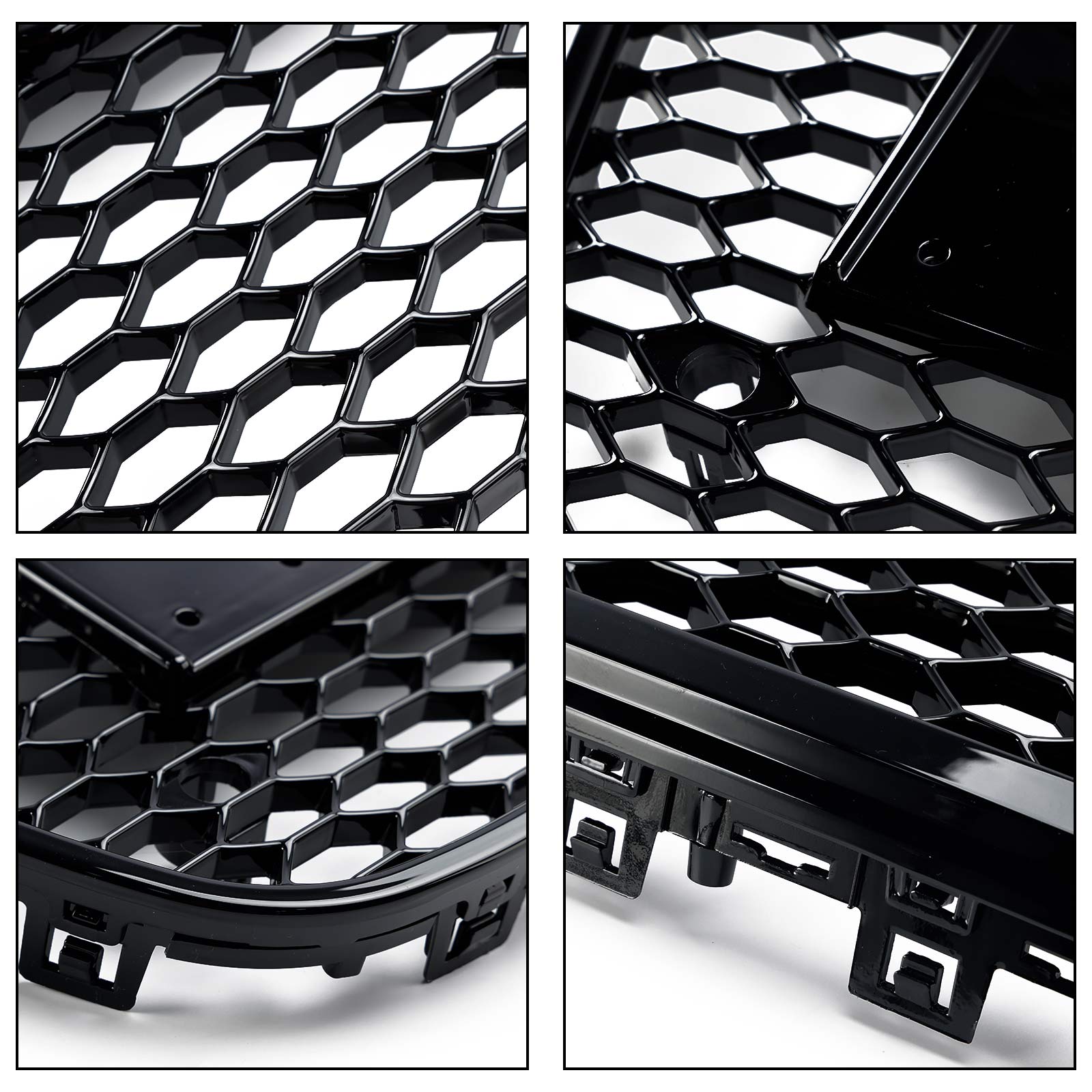 2012-2015 Audi A6 C7 S6 RS6 Style Grille de pare-chocs avant en nid d'abeille