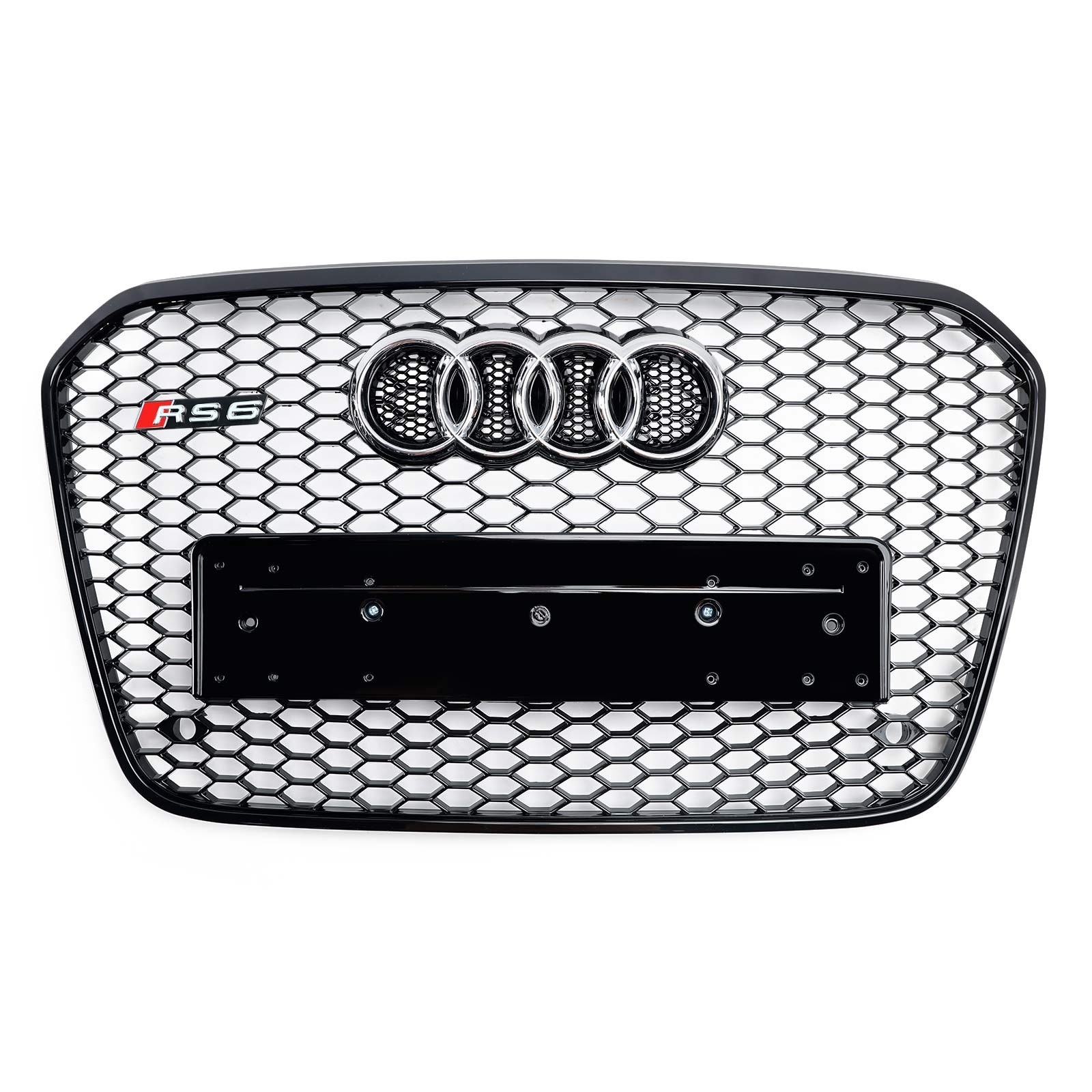 2012-2015 Audi A6 C7 S6 RS6 Style Grille de pare-chocs avant en nid d'abeille